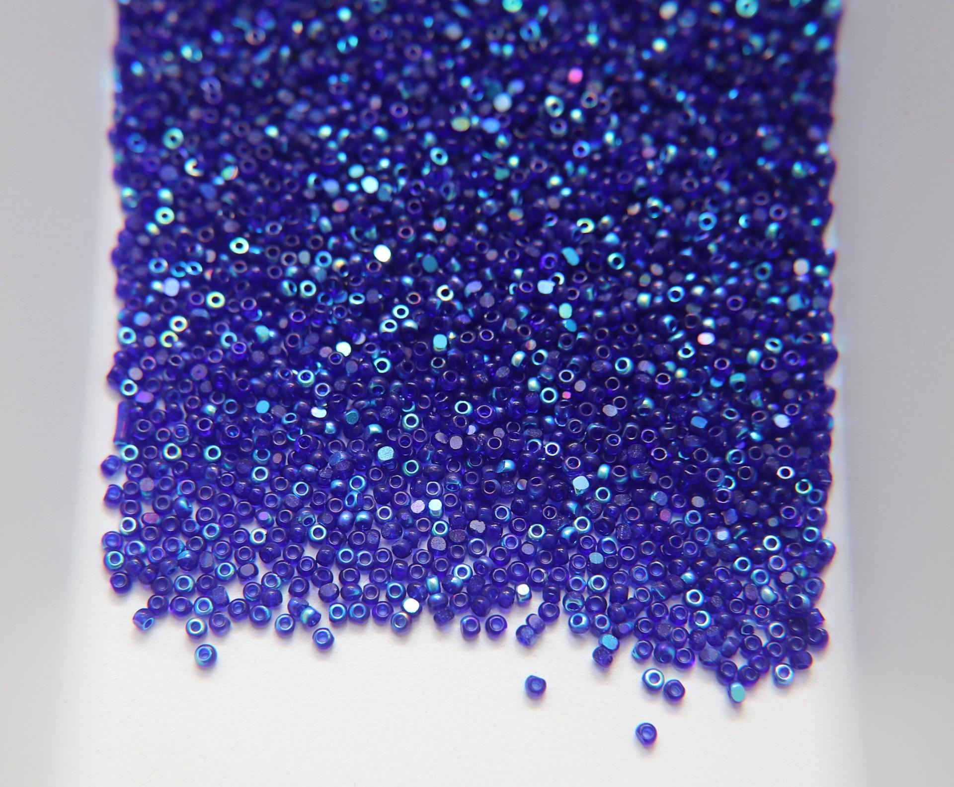 11/0 Charlotte true Cut Beads Patina Dark Sapphire Transparent Aurore Boreale 10/20/50/250/500 Grams PREMIUM SEED Beads, native supply