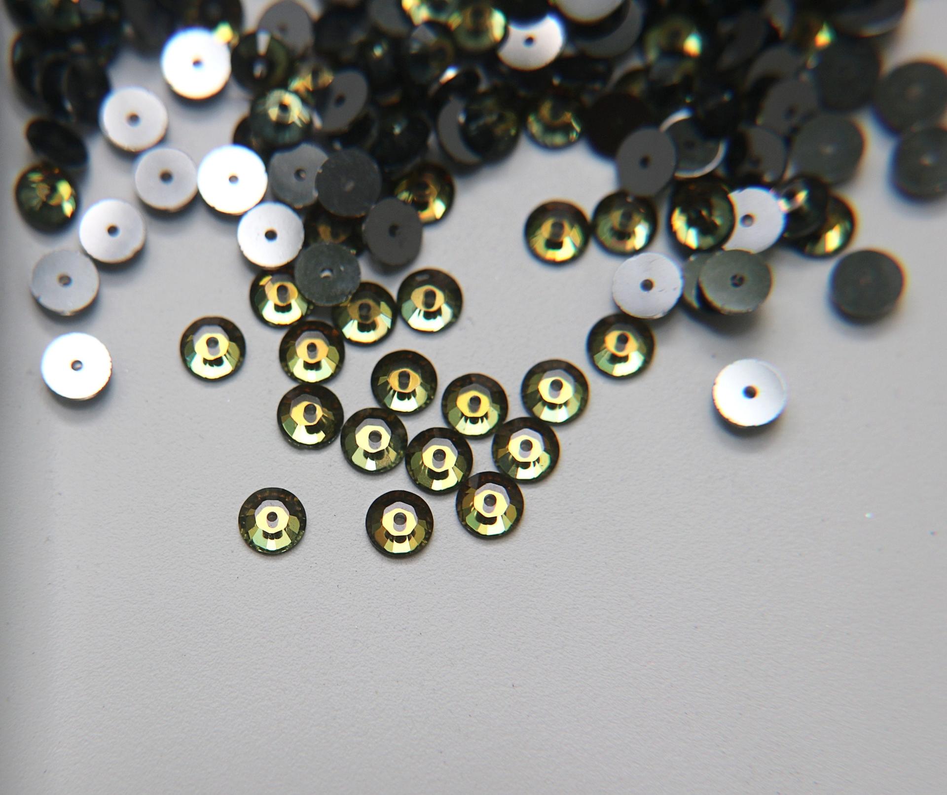 5 MM Swarovski Crystal Tabac 3128 or 3112 or 3000 Lochrose Sew-on STONES 24/72/144/720 Pieces, embroidery materials, wedding