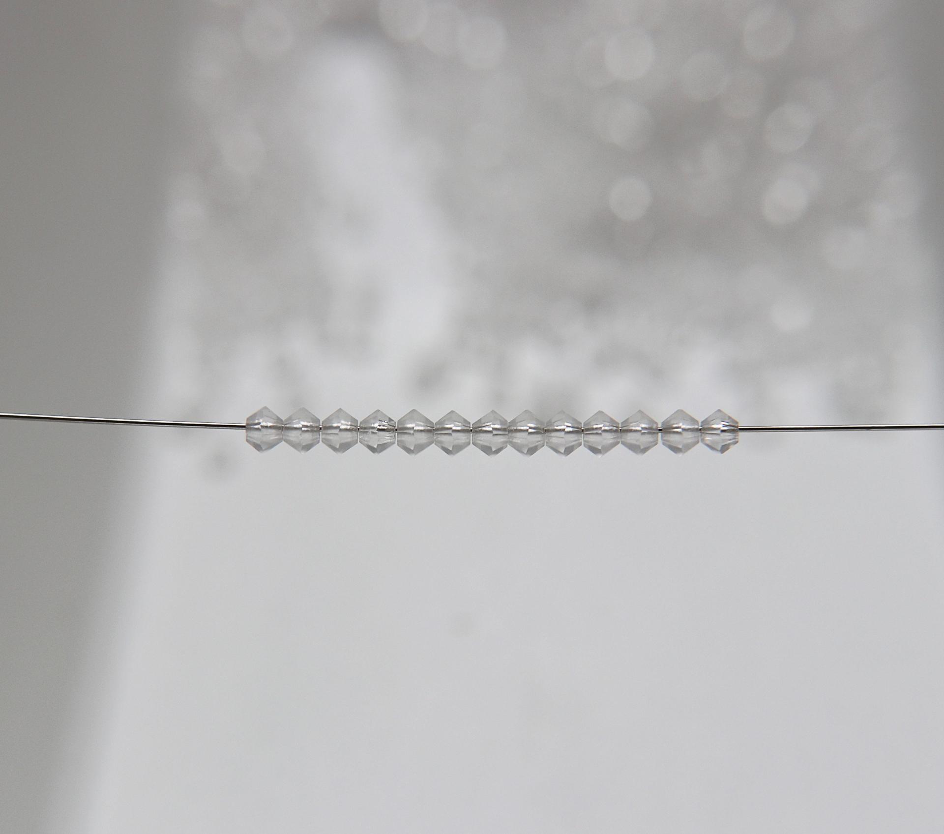3mm Crystal MATT Swarovski Bicone beads Cuts 72/144/432/1000 Pieces (001) Jewelry findings, embroidery materials, jewelry making, rare beads