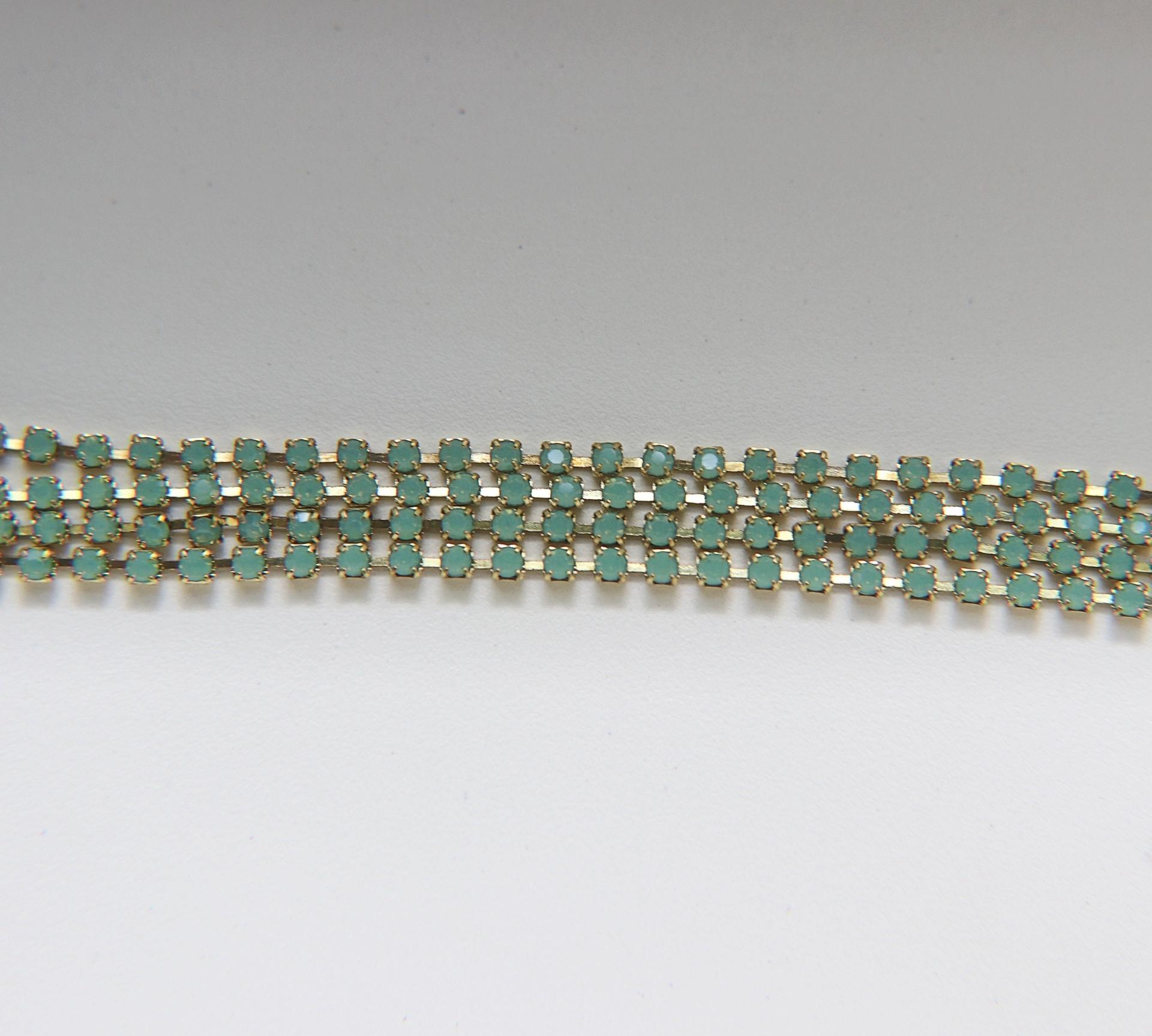 10PP PRECIOSA Cup Chain Clear Rhinestone Cup Chain 1.6mm - Brass Setting - Crystal Clear 0.5/1/2/5 Meters Nail Art