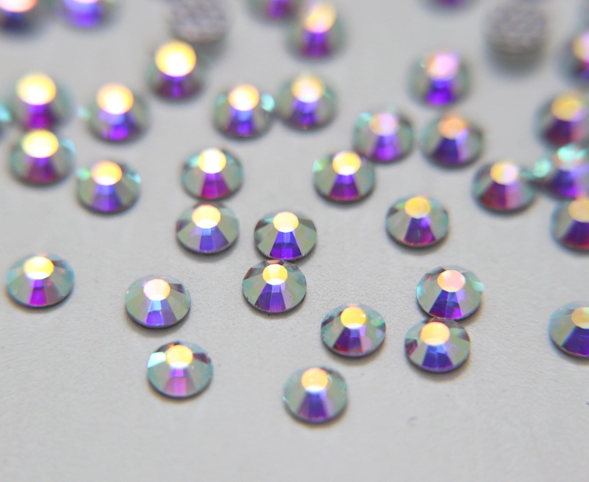 20SS Swarovski Flatbacks Hotfix in Crystal Aurore Boreale (4.7mm) Made in Austria 72/288/720 Pieces