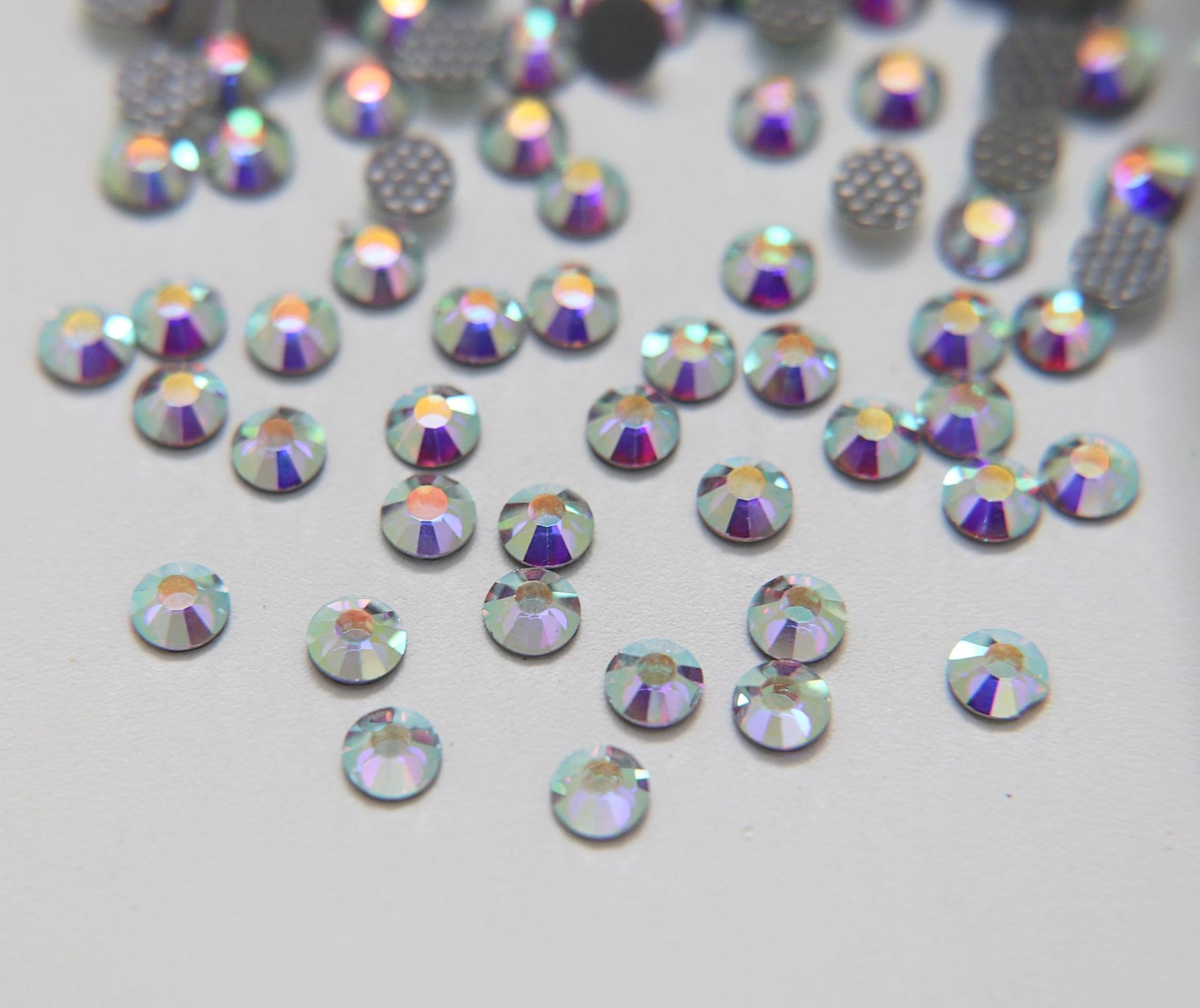20SS Swarovski Flatbacks Hotfix in Crystal Aurore Boreale (4.7mm) Made in Austria 72/288/720 Pieces