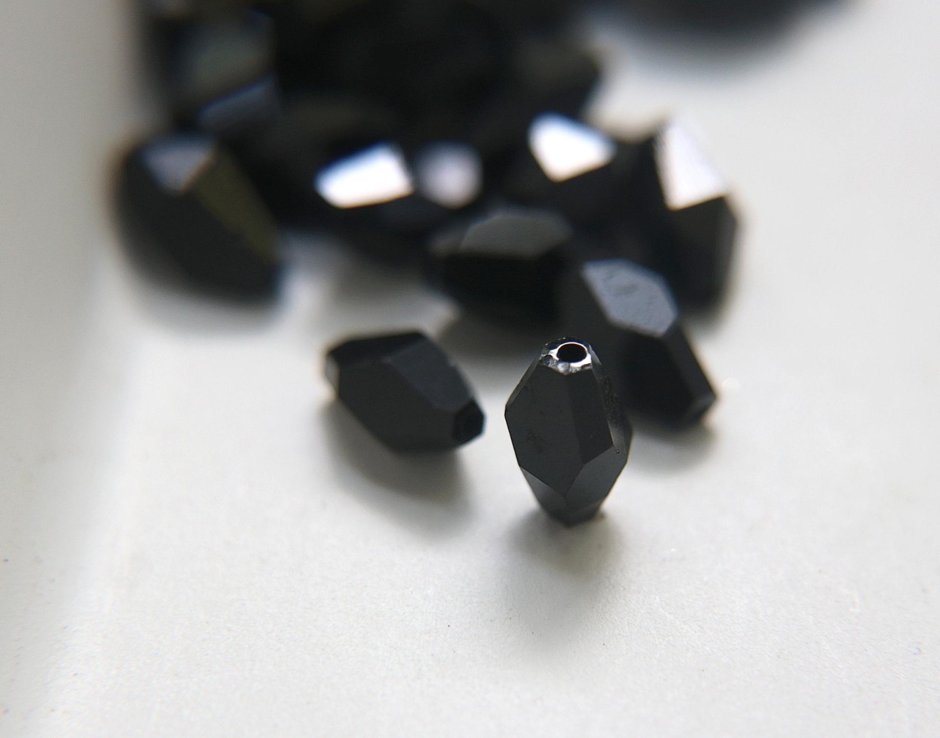 5203 – 12x8mm Swarovski Polygon Bead in Jet 6/36/144 Pieces jewelry making beads PREMIUM MATERIALS