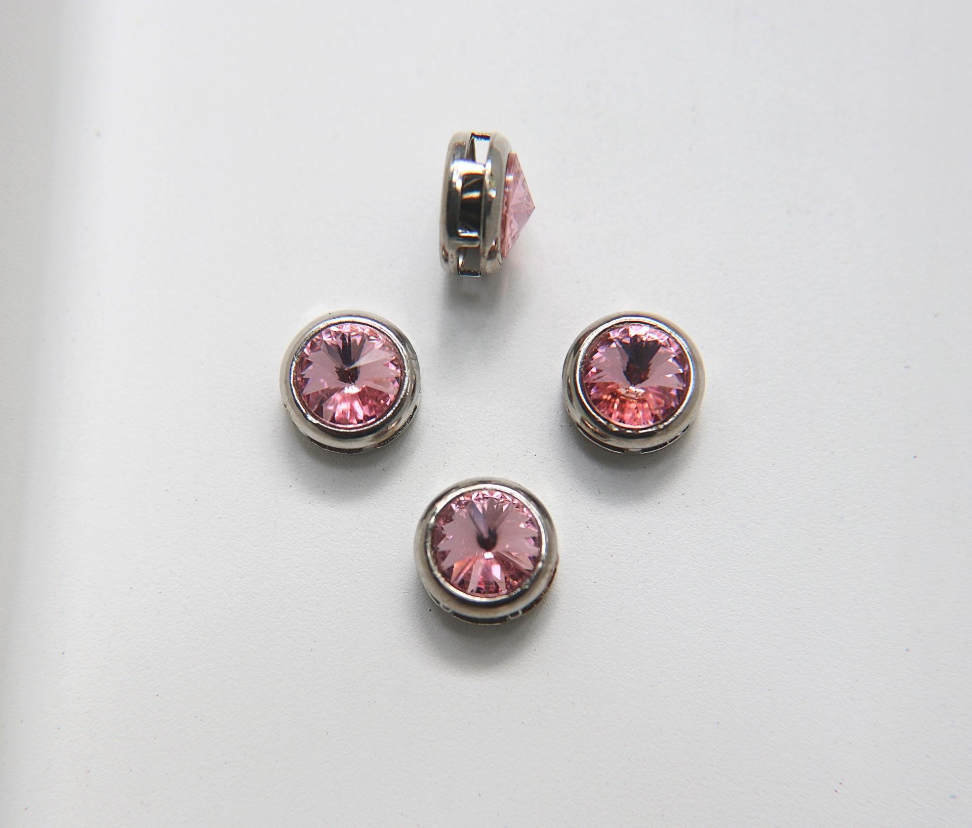 Swarovski 39ss Rivoli Sewon Settings in Light Rose 2/6/12/36 Pieces Gold/Silver jewelry making, embroidery materials, vintage