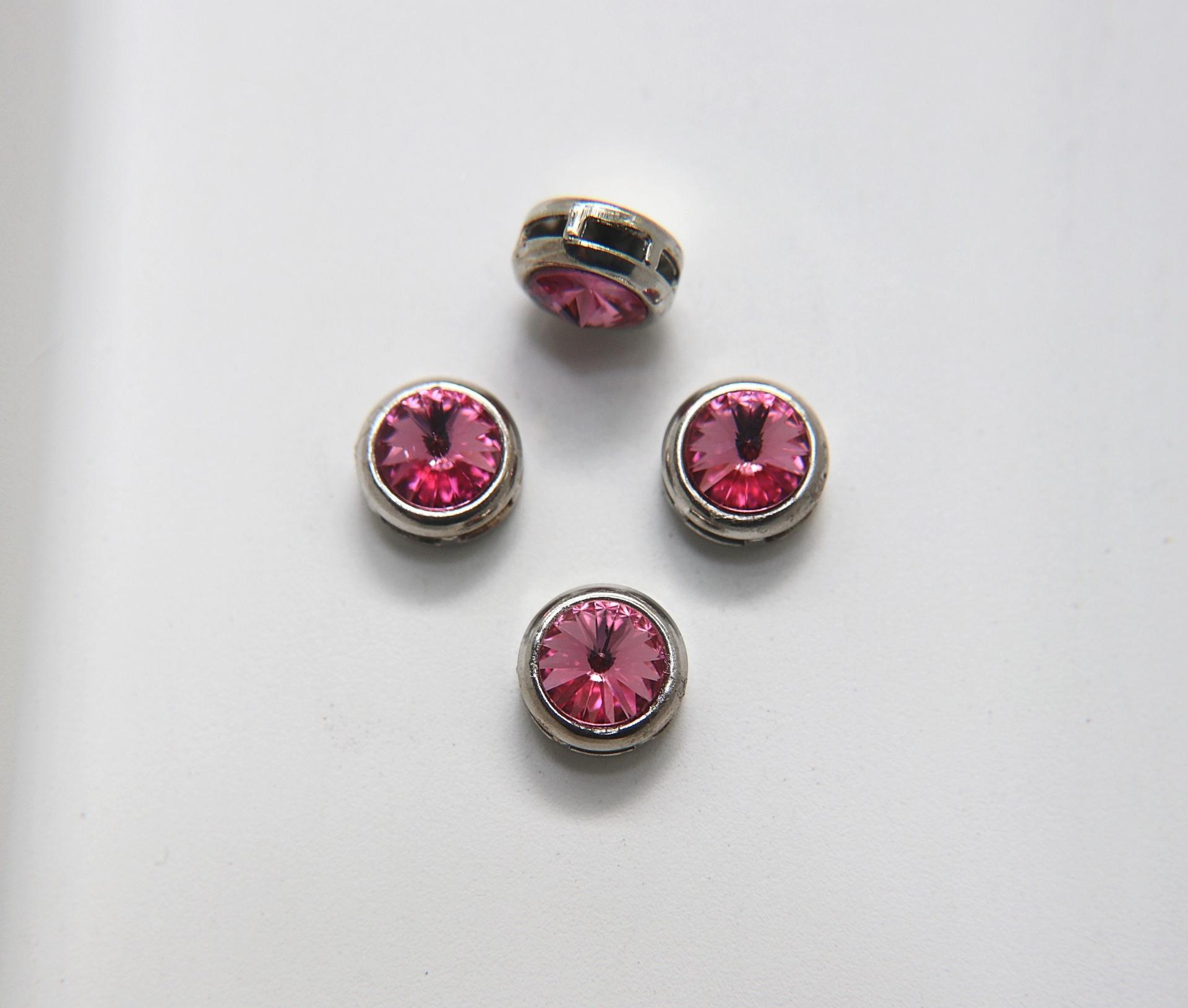Swarovski 39ss Rivoli Sewon Settings in Rose 2/6/12/36 Pieces Gold/Silver jewelry making, embroidery materials, vintage