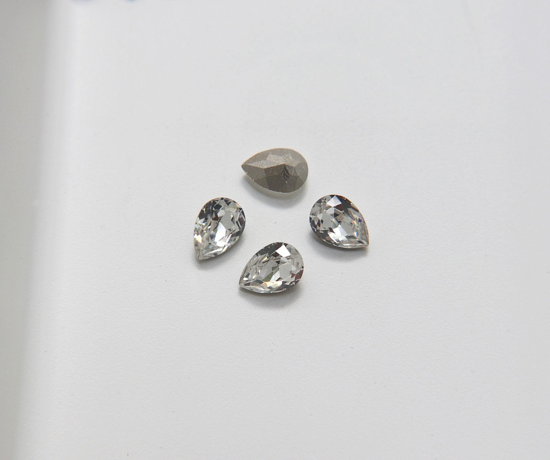 Vintage Swarovski 10x7 mm Crystal Pear Shape 4320 Premier Crystal Rhinestones (2 Pieces) gemstones, jewlery