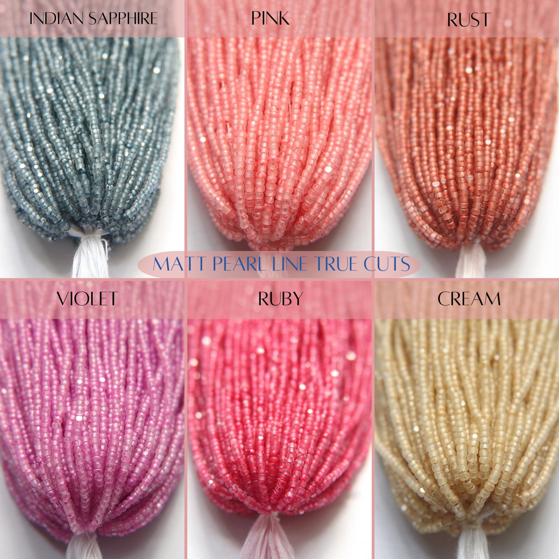 11/0 Hanks Charlotte Cut Beads in MATT Pearl Linings (13 Colors) 1/5/25/50/100 Hanks 2mm jewellery rare glass beads, native supply
