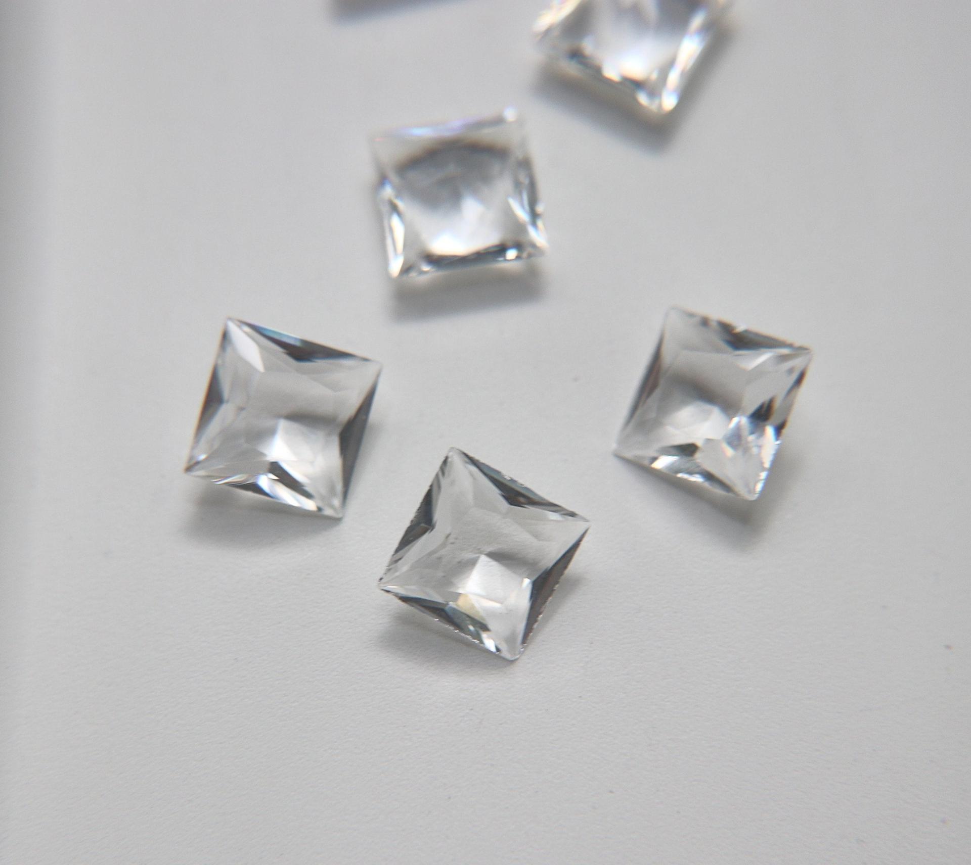 Vintage Swarovski 12 mm Crystal Square Princess Cut 4447 Premier Crystal Rhinestones 2/6/12/36 Pieces gemstones
