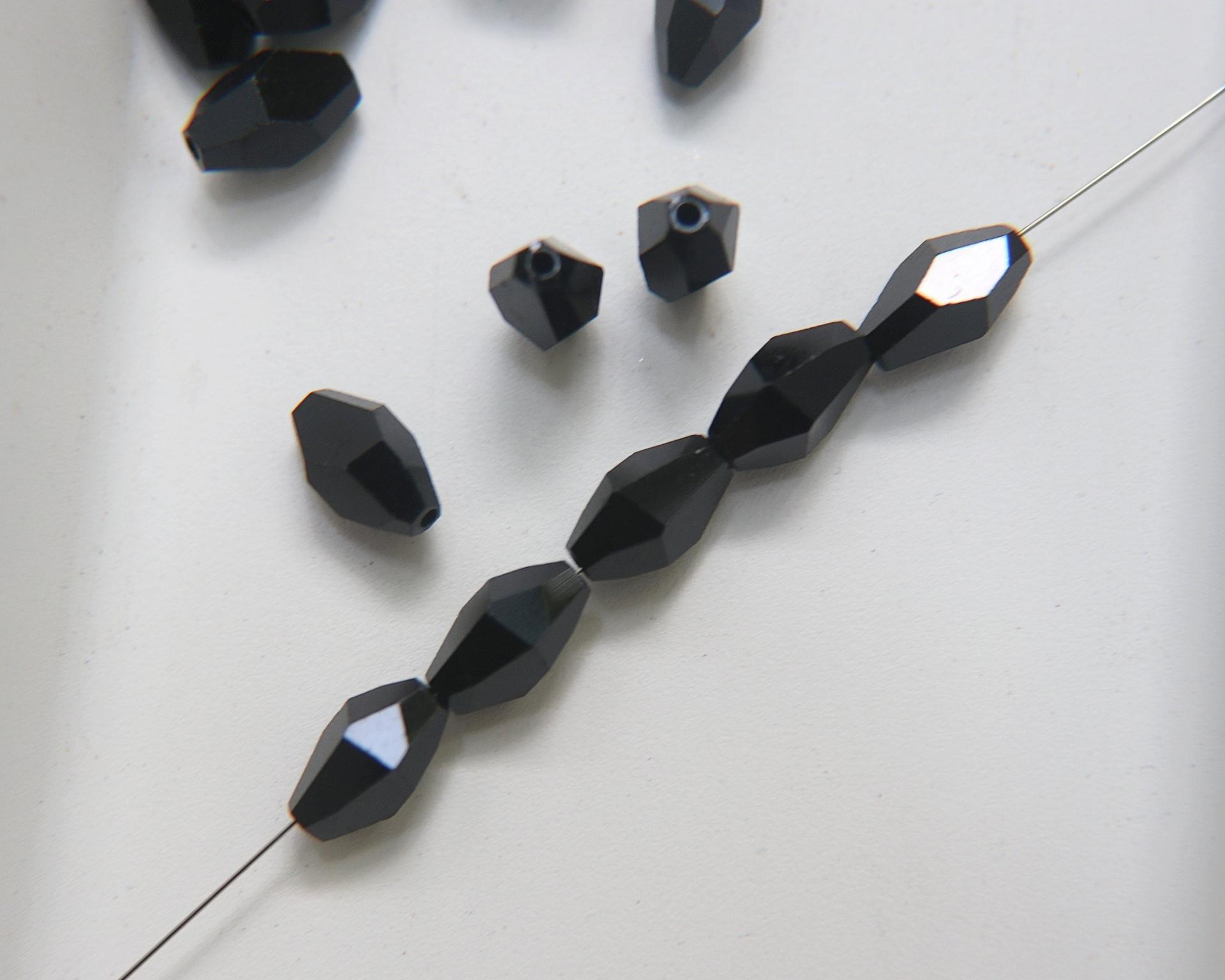 5203 – 12x8mm Swarovski Polygon Bead in Jet 6/36/144 Pieces jewelry making beads PREMIUM MATERIALS