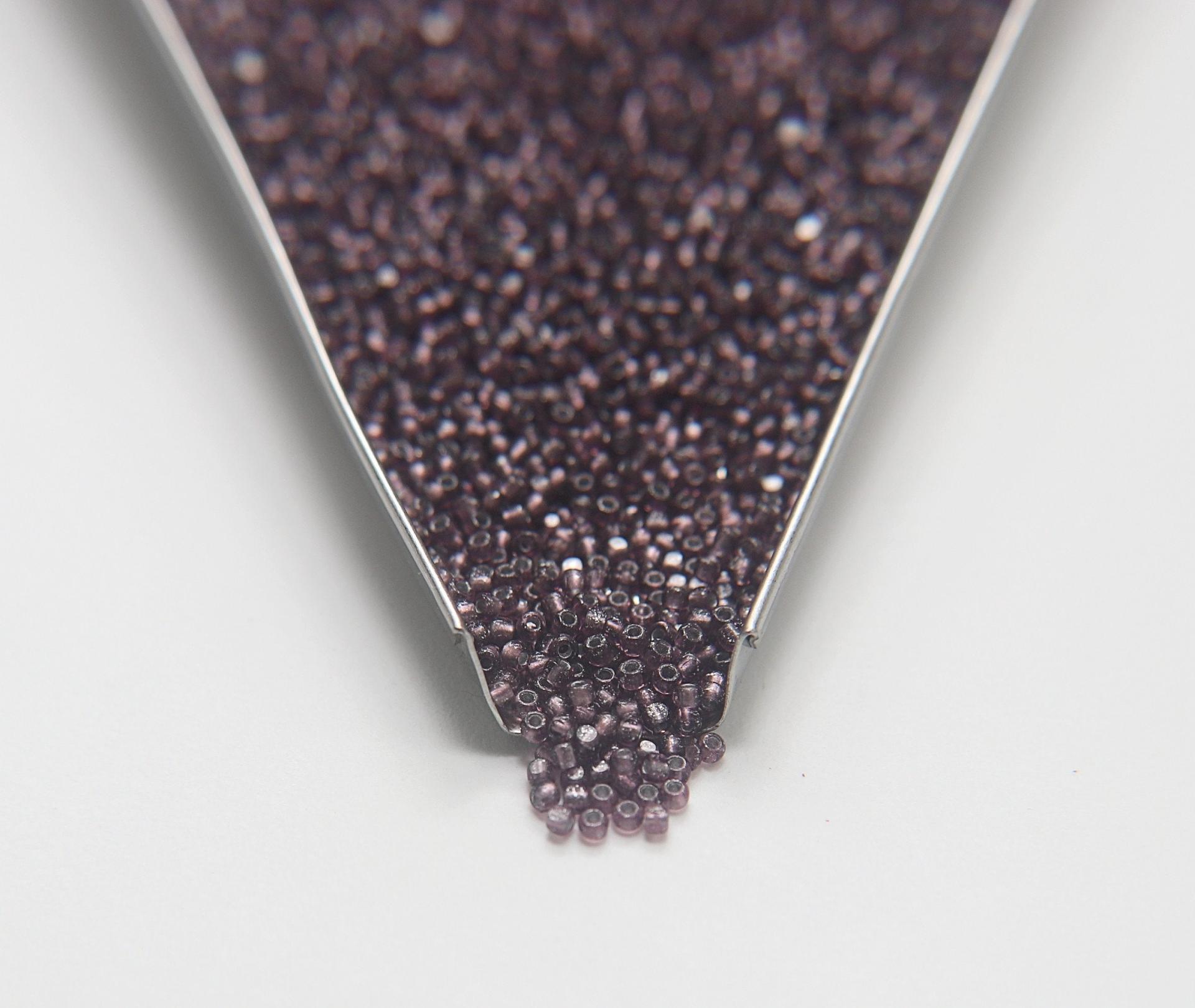11/0 True cuts Charlotte Beads Amethyst Silver Lined 10/20/50/250/500 Grams PREMIUM SEED BEADS, Native Supply