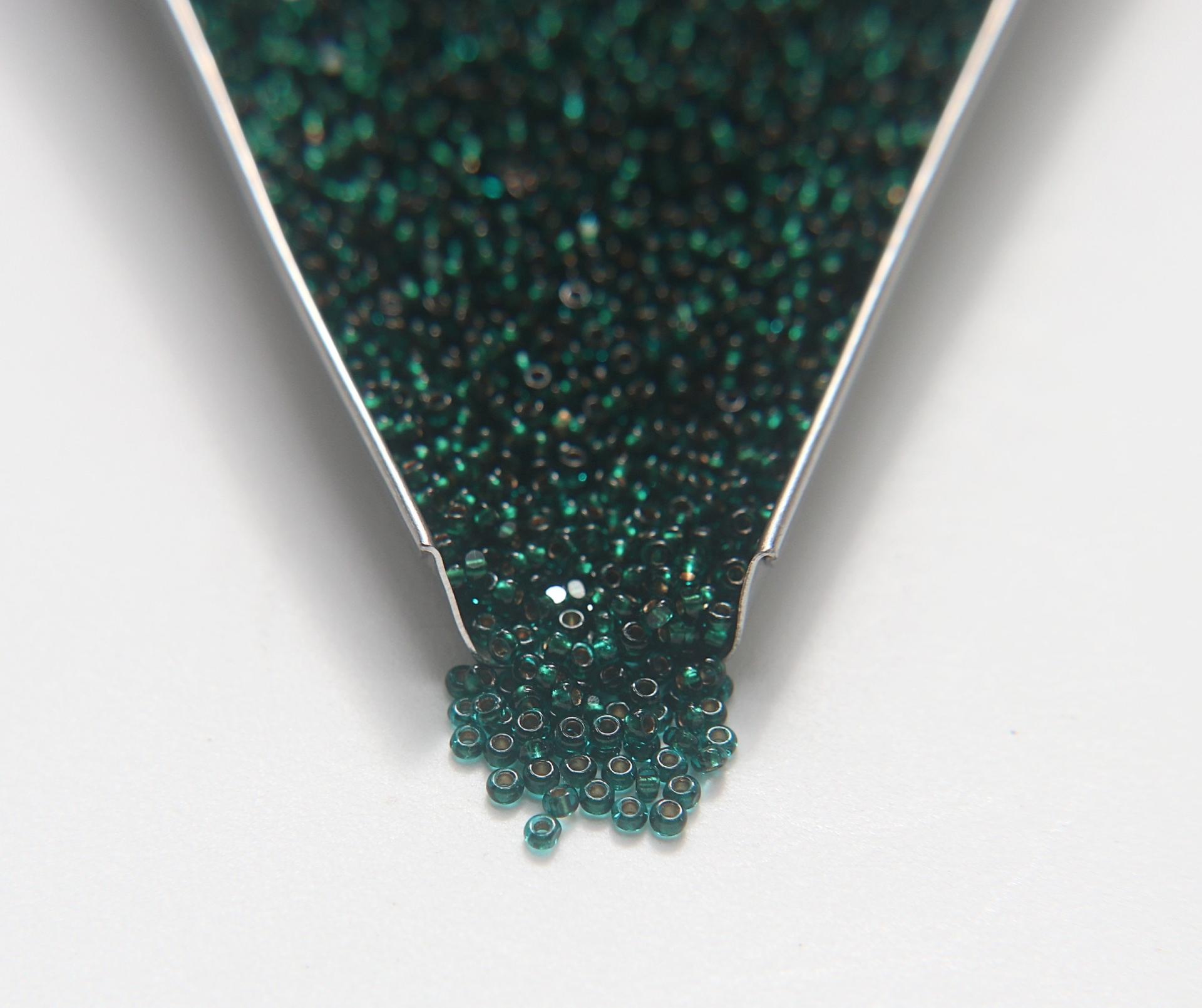 11/0 True cuts Charlotte Beads Blue Zircon Antique Gold Lined 10/20/50/250/500 Grams PREMIUM SEED BEADS, Native Supply