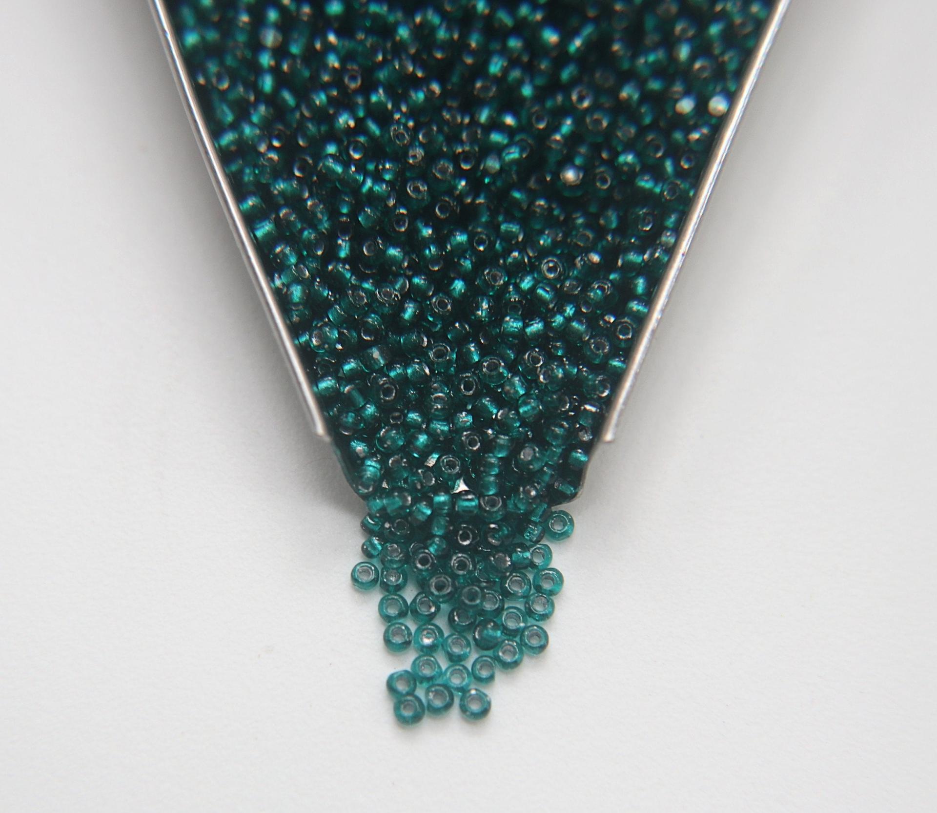 11/0 True cuts Charlotte Beads Blue Zircon Antique Gold Lined 10/20/50/250/500 Grams PREMIUM SEED BEADS, Native Supply