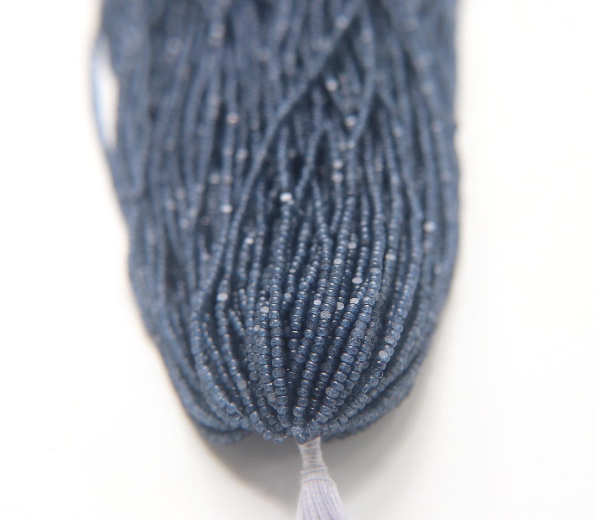 11/0 Hanks Charlotte Cut Beads Denim Blue Opal 1/5/25/50/100 Hanks 2.0mm jewellery rare glass beads, jewelry supply, Native supply