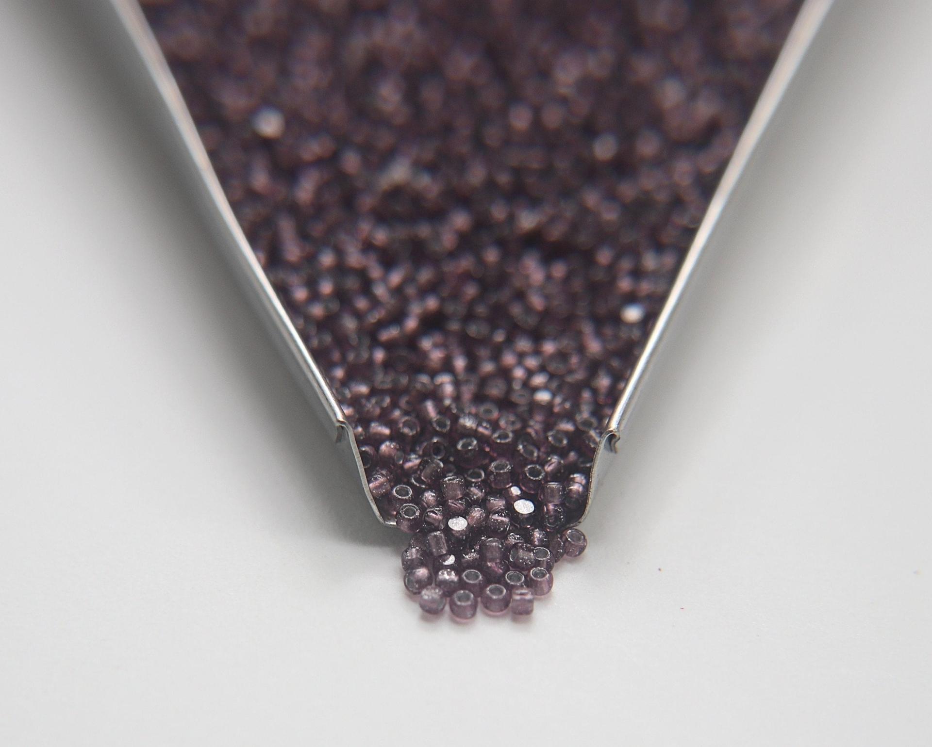 11/0 True cuts Charlotte Beads Amethyst Silver Lined 10/20/50/250/500 Grams PREMIUM SEED BEADS, Native Supply