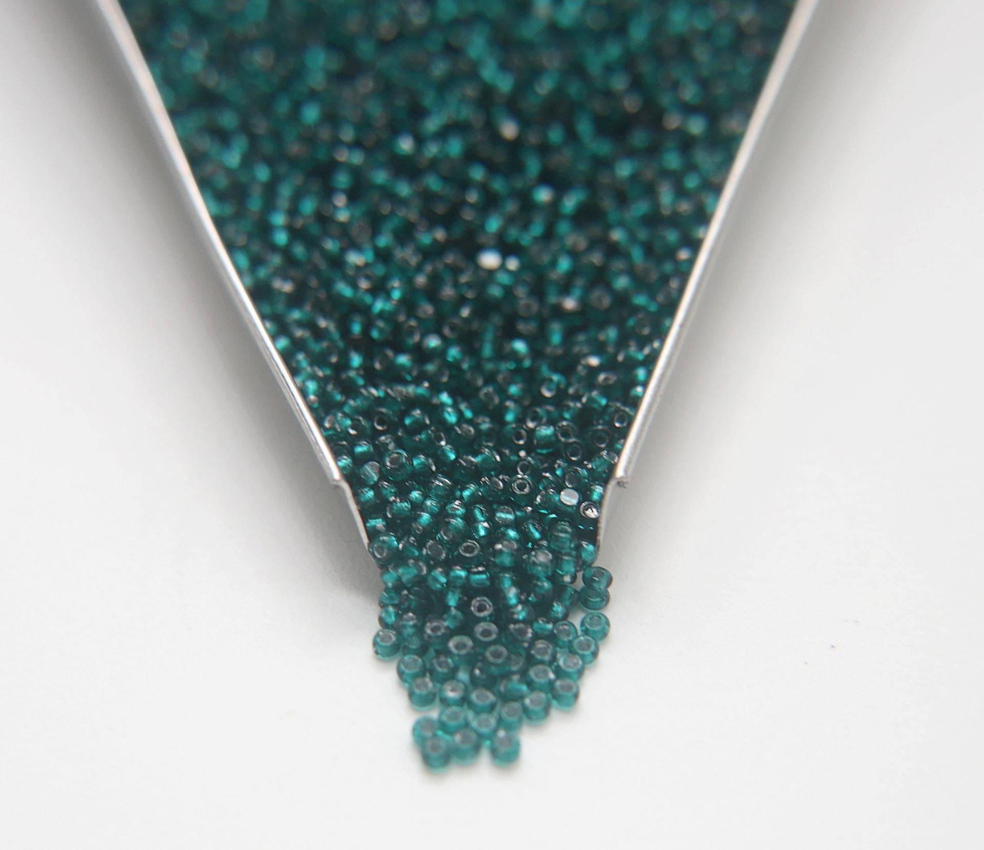 13/0 True cuts Charlotte Beads Blue Zircon Silver Lined 5/10/20/50/250/500 Grams PREMIUM SEED BEADS, Native Supply
