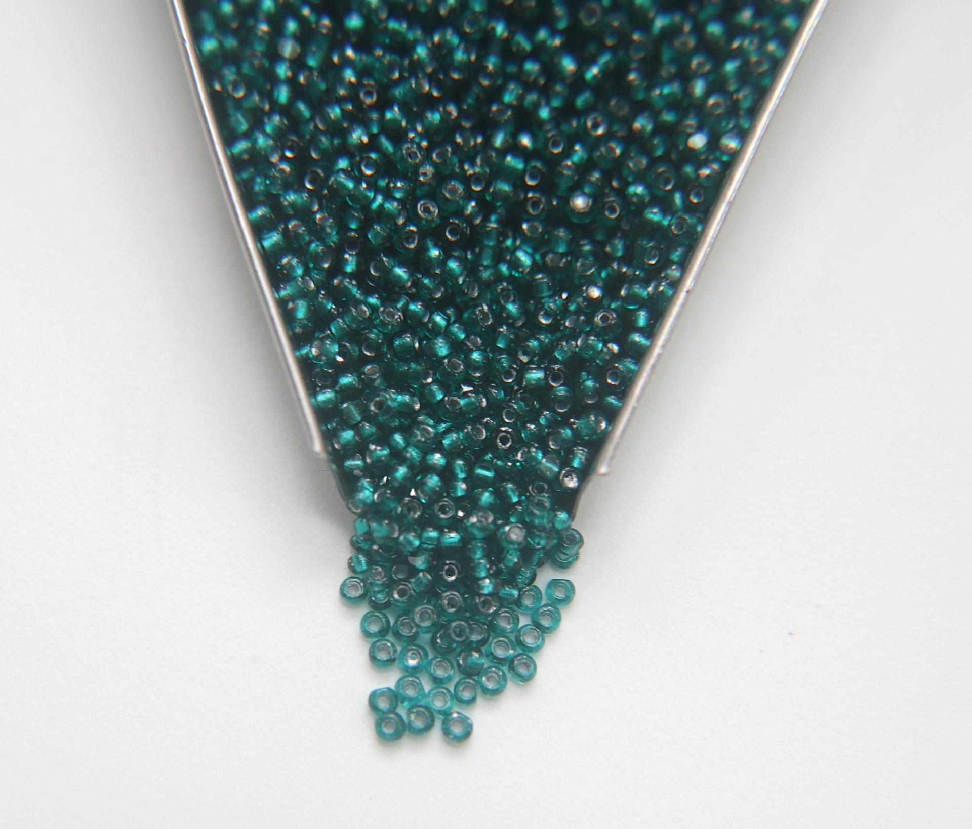 13/0 True cuts Charlotte Beads Blue Zircon Silver Lined 5/10/20/50/250/500 Grams PREMIUM SEED BEADS, Native Supply