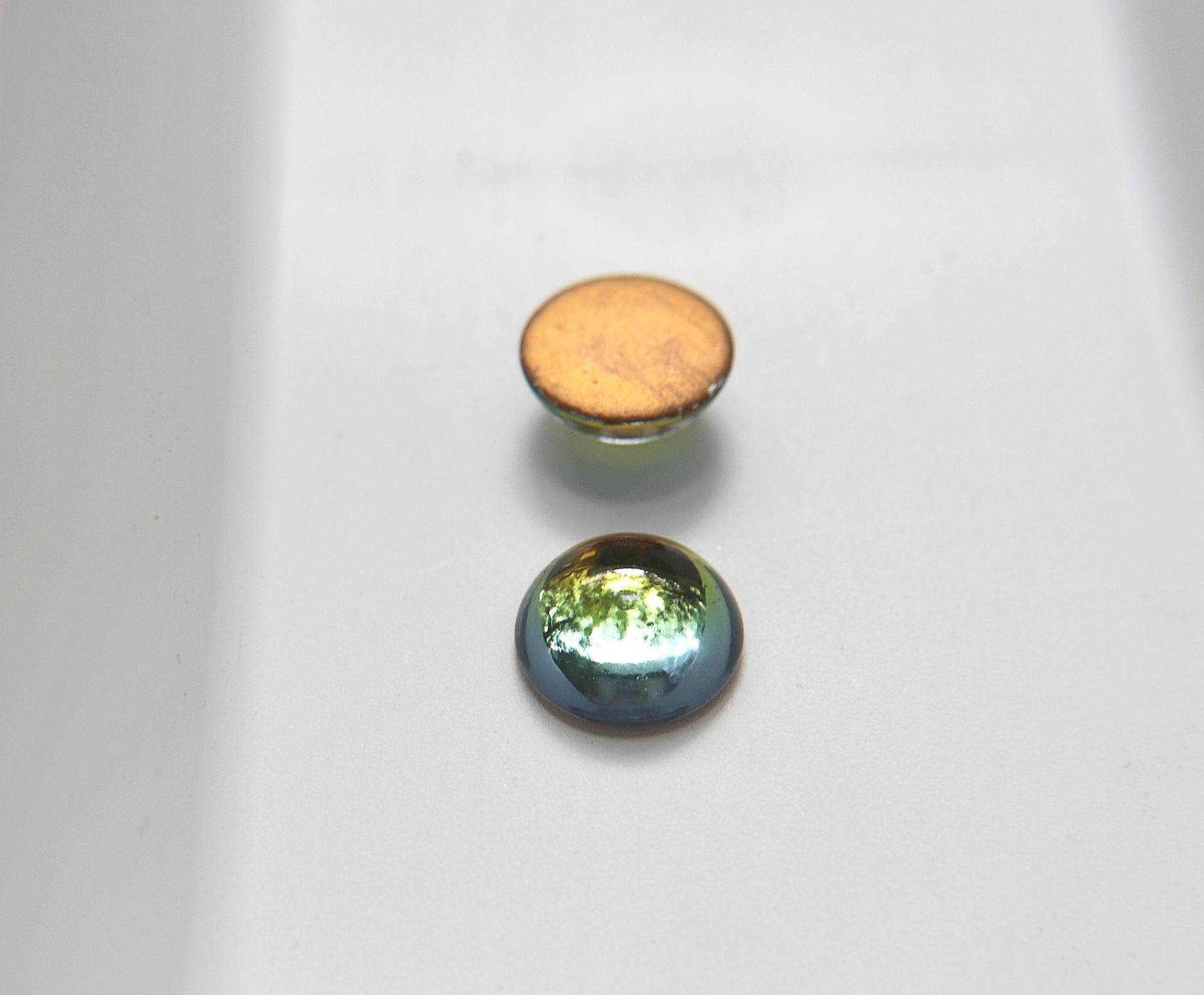 Swarovski 18 mm Vintage Crystal Tabac Foiled Flat Back Round Cabochon Cab 1/2/6 Pieces