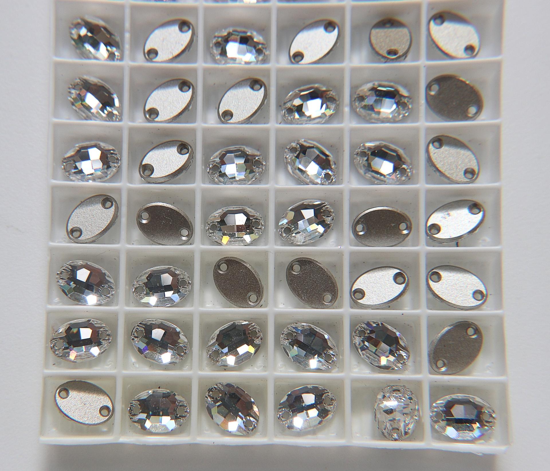 Swarovski 3210 Oval Sew-On 10x7 mm Crystal Sew Bead, embroidery, jewelry parts 2/6/12/24/72 pieces bridal decorations, embroidery material