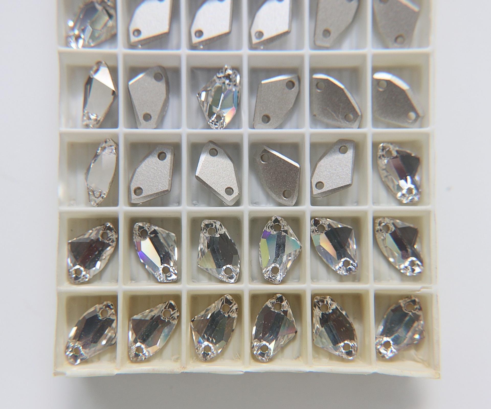 Swarovski 14x8.5 mm Sew On Crystals Galactic (3256) Crystal, embroidery, jewelry parts 2/6/12/24 pieces bridal decorations