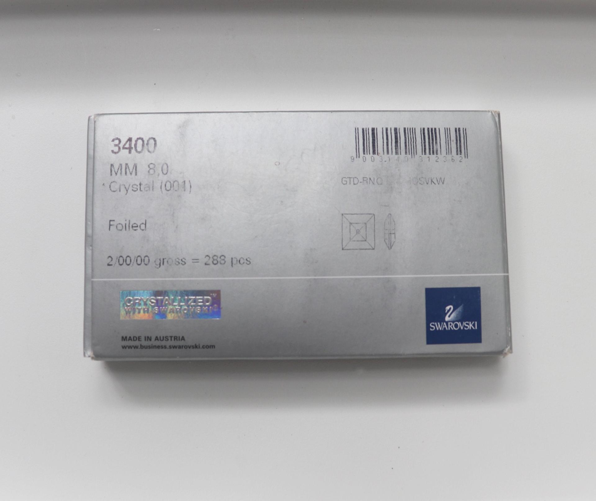 Swarovski 3400 Square Lochrosen 8mm, embroidery, jewelry parts 2/6/12/24/72 pieces bridal decorations, embroidery material