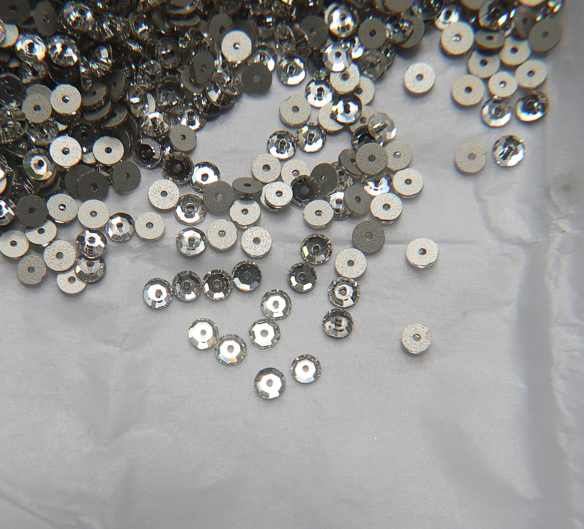 Asfour Crystal 4MM Lochrose SEW ON STONES 24/72/144/720 Pieces, embroidery materials, couture materials, wedding decoration