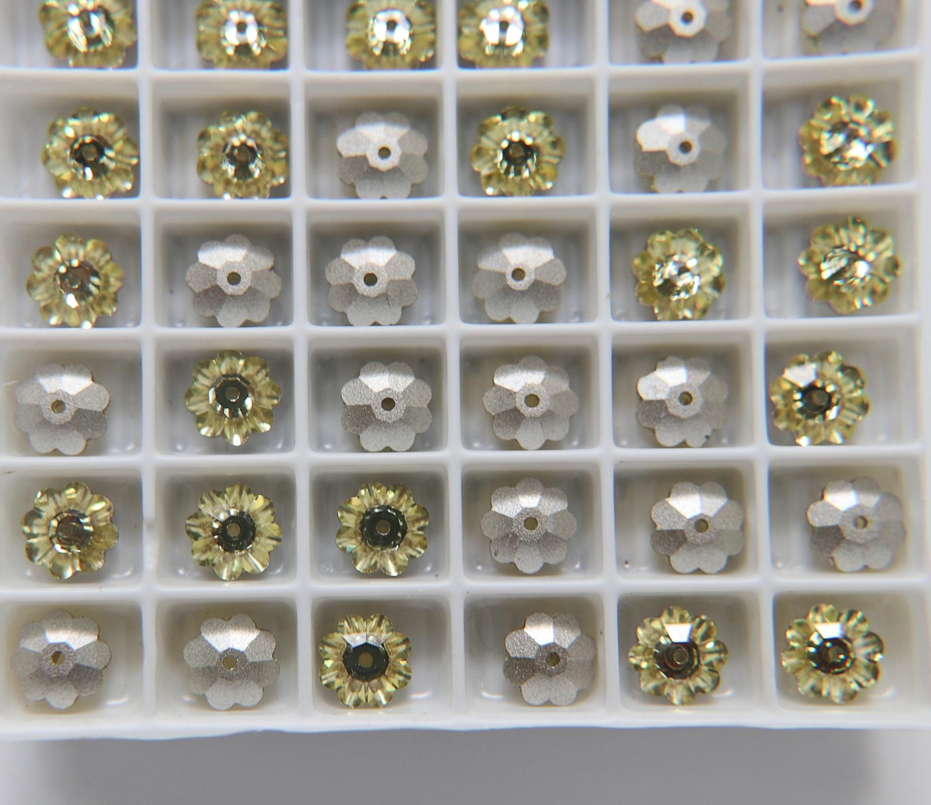 8mm Swarovski Margarita Sew-on Stone (3700) 4 Colors 6/12/24/72 Pieces PREMIUM Materials