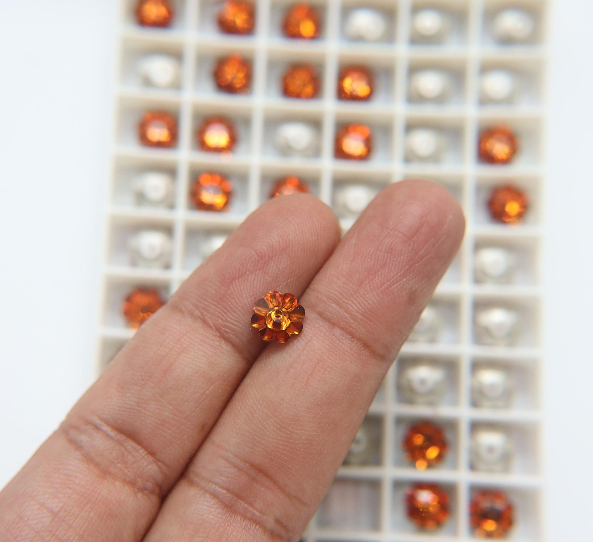 8mm Swarovski Margarita Sew-on Stone (3700) 4 Colors 6/12/24/72 Pieces PREMIUM Materials