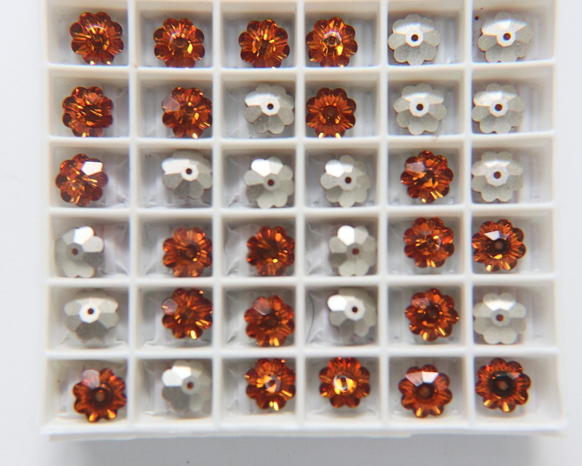8mm Swarovski Margarita Sew-on Stone (3700) 4 Colors 6/12/24/72 Pieces PREMIUM Materials