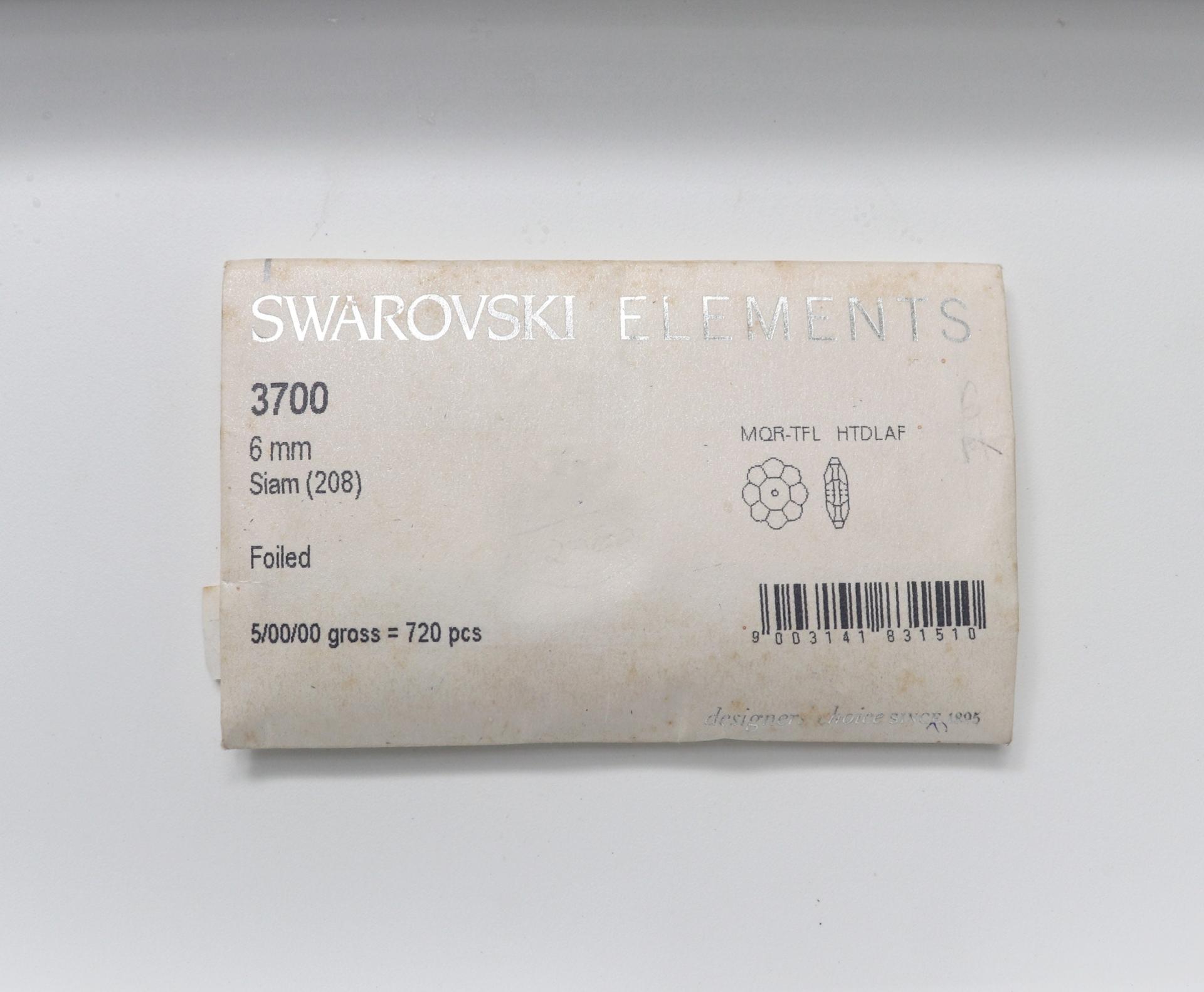 6mm Swarovski Margarita Sew-on Stone (3700) Siam Foiled 12/24/72/144 Pieces PREMIUM Materials