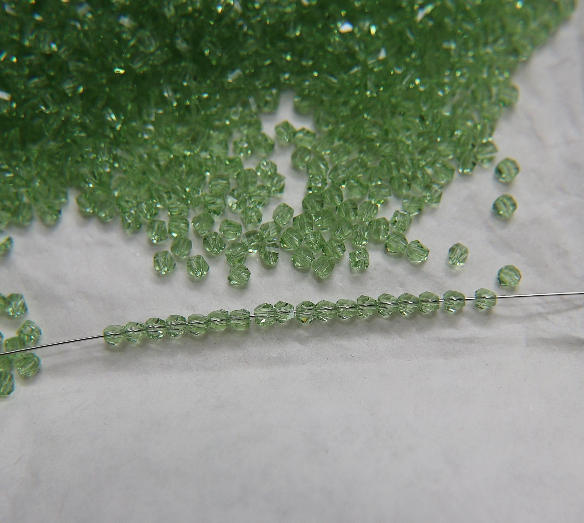 3mm Swarovski Peridot Beads 5020 Faceted Helix Bead 6/12/36/72/144/288/720/1440 Pieces Jewelry making beads