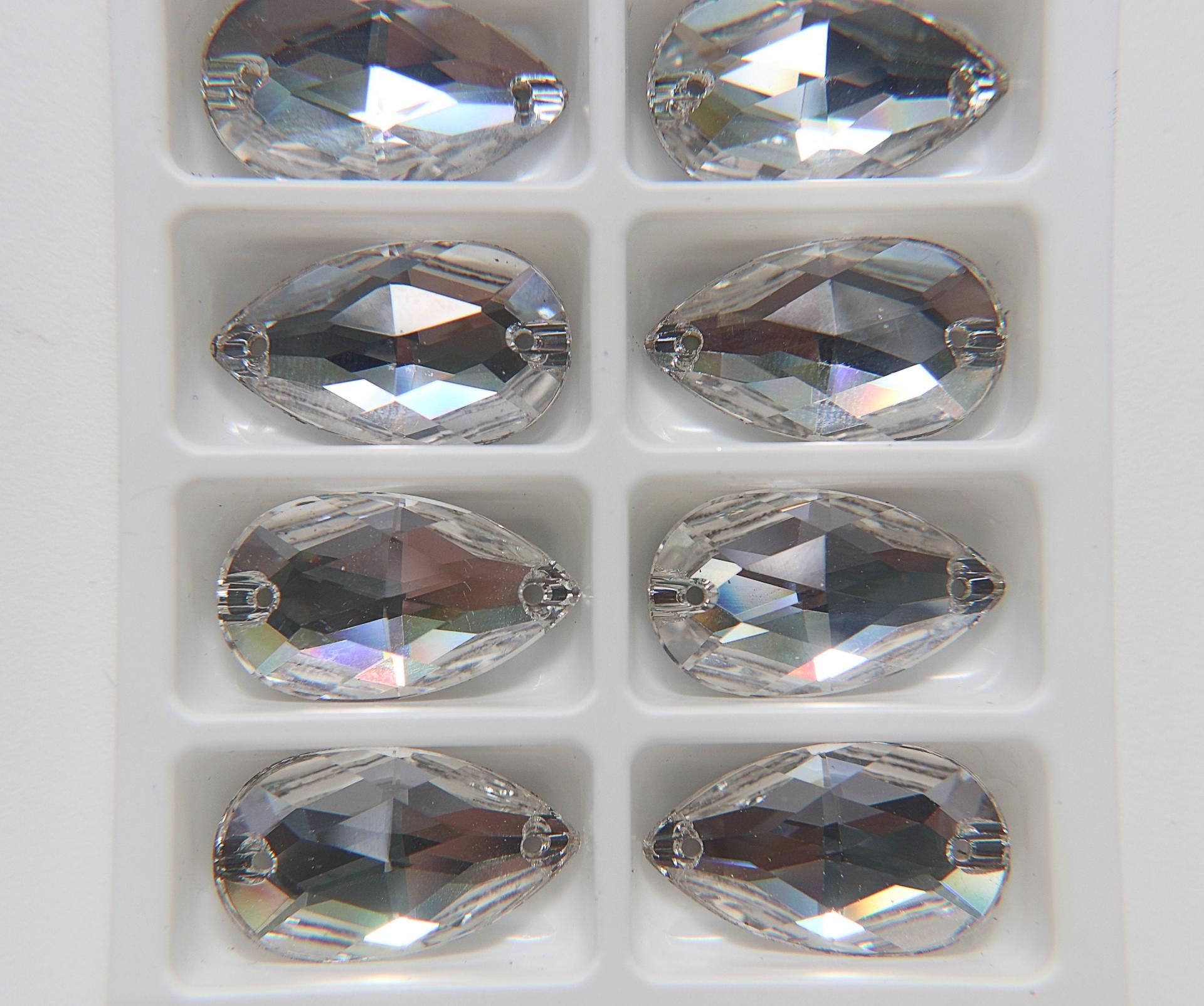 Swarovski Pear (Drop) 28 x 17 mm Sew On Stone ~ Art. 3230, embroidery, jewelry parts 2/6/12/24 pieces bridal decorations