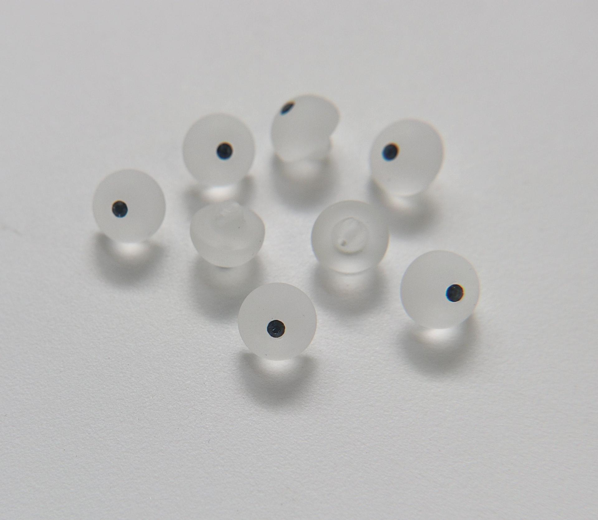 10mm Vintage Swarovski Cabachon Matt Crystal Button Genuine Swarovski Crystal 2/6/12 pieces