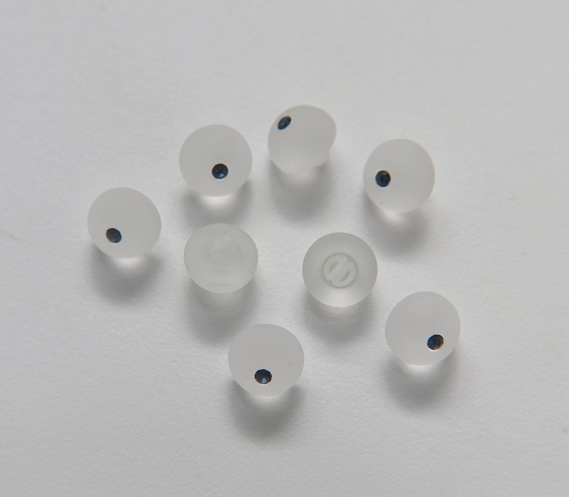 10mm Vintage Swarovski Cabachon Matt Crystal Button Genuine Swarovski Crystal 2/6/12 pieces