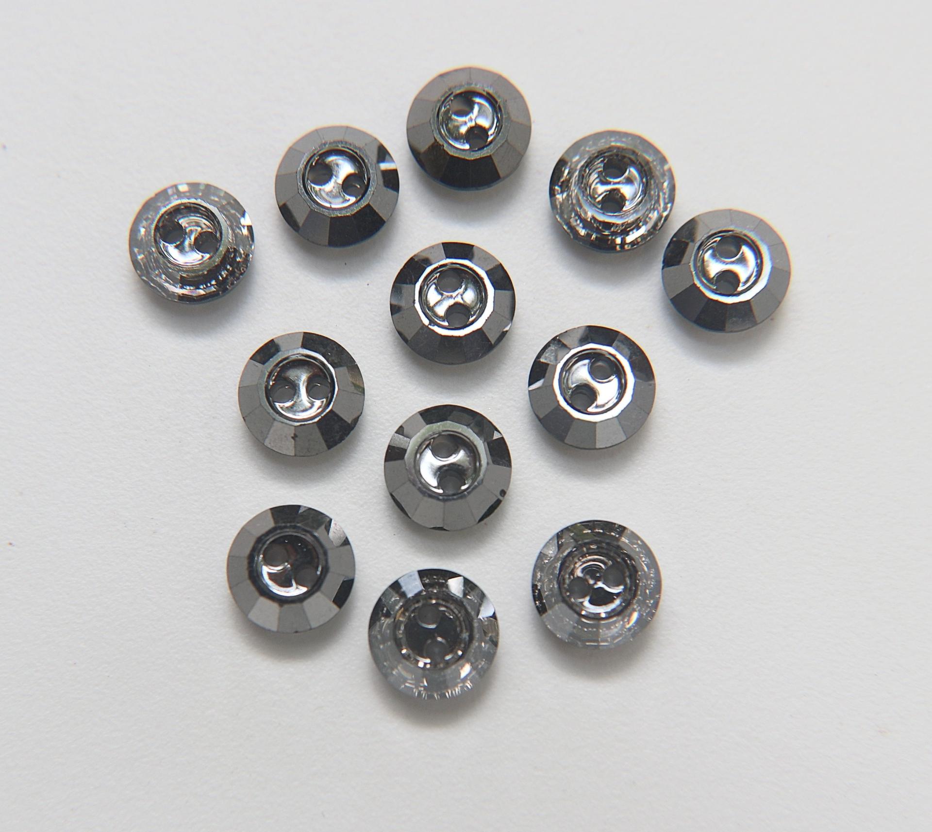 10mm Swarovski 3122 Round Crystal Satin Button 2/6/12 pieces