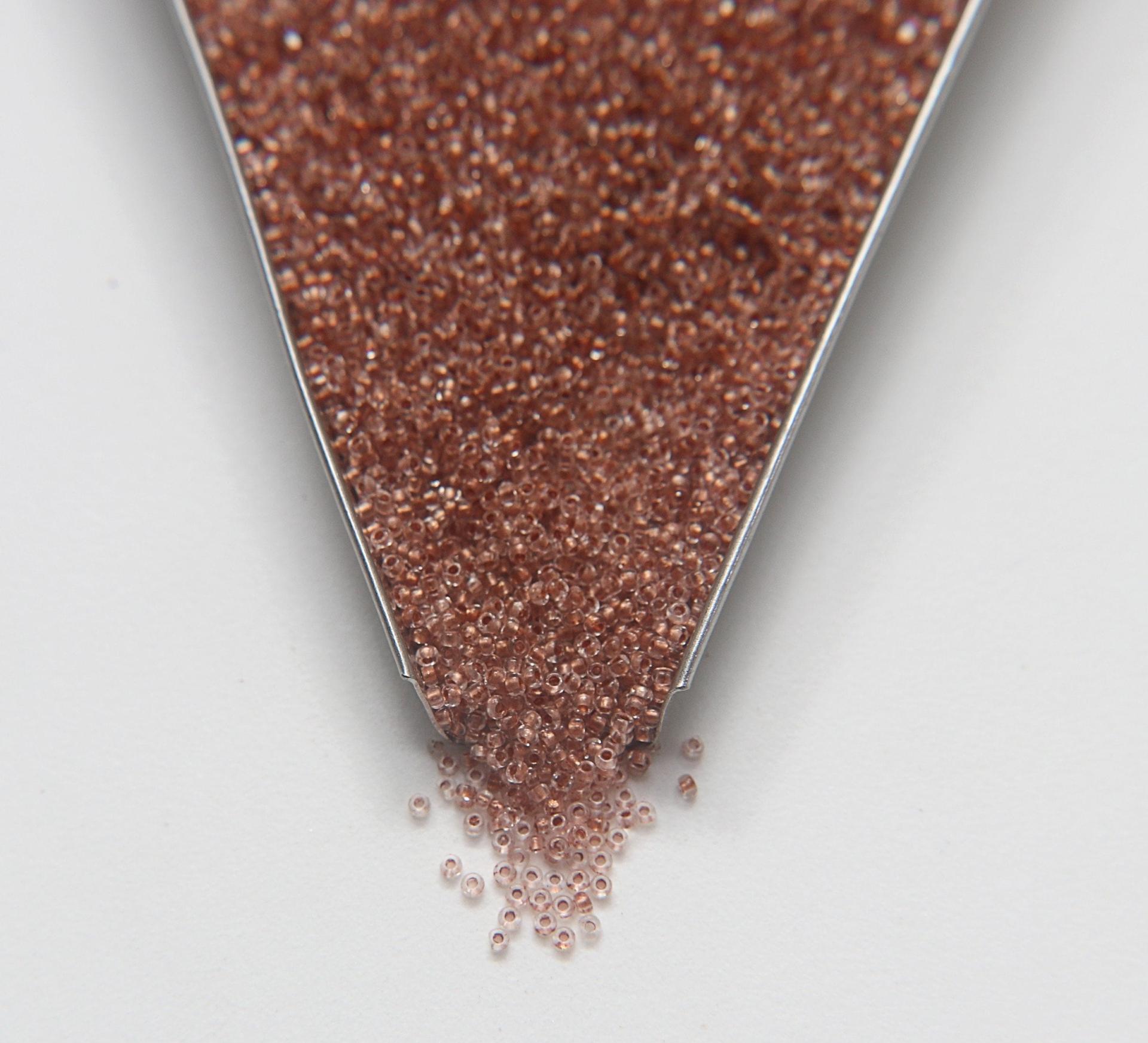 11/0 True cuts Charlotte Beads Crystal Rose Gold Lined 10/20/50/250/500 Grams PREMIUM SEED BEADS, Native Supply