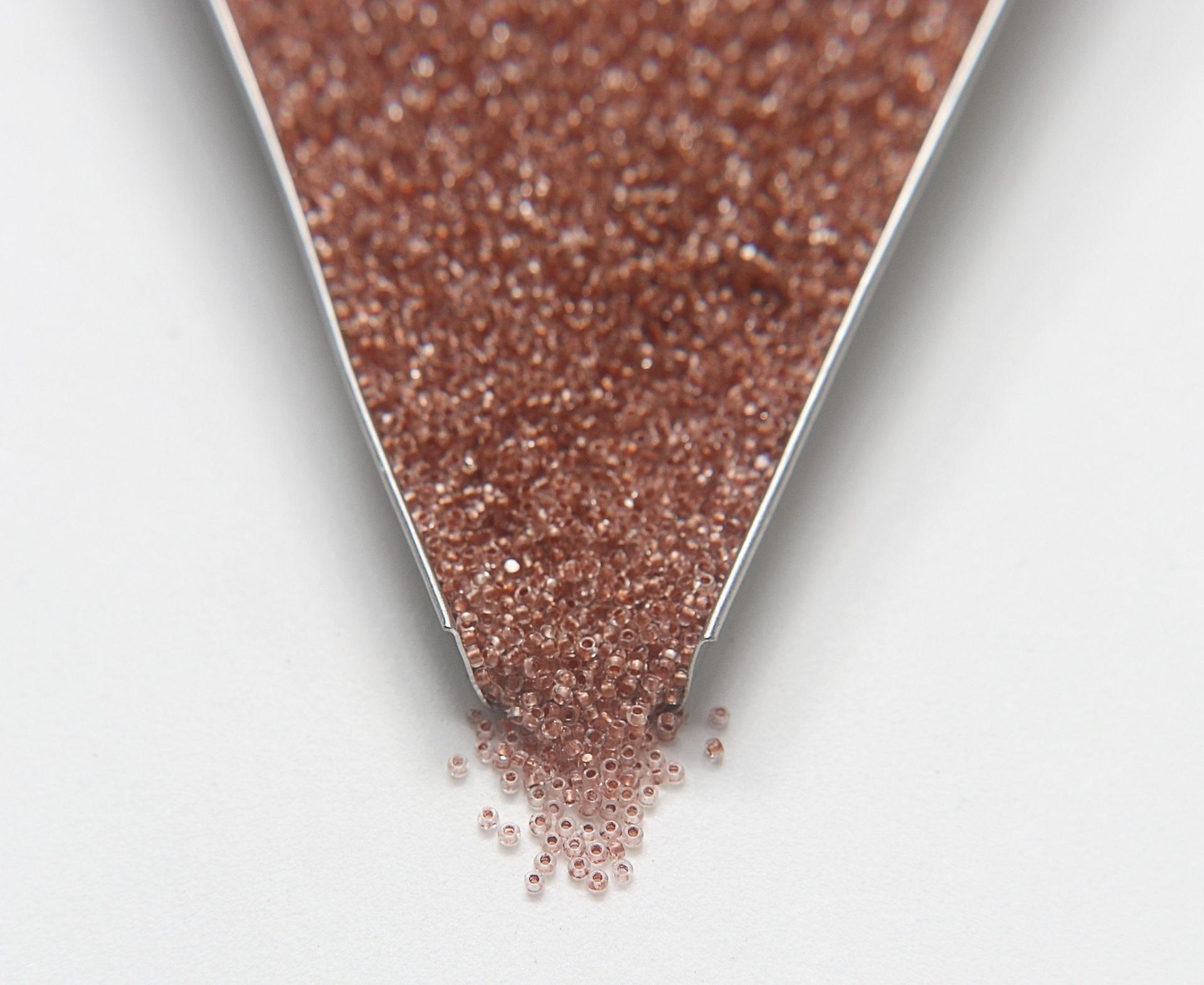 11/0 True cuts Charlotte Beads Crystal Rose Gold Lined 10/20/50/250/500 Grams PREMIUM SEED BEADS, Native Supply