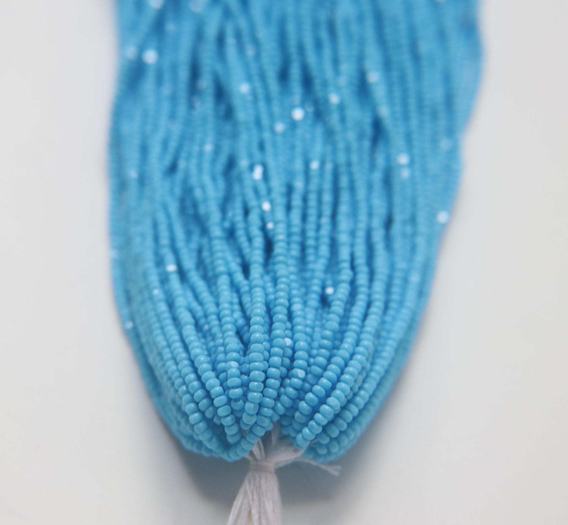 11/0 Hanks Charlotte Cut Beads Opaque Turquoise 1/5/25/50/100 Hanks 2.0mm PREMIUM beads craft supplies, embroidery materials