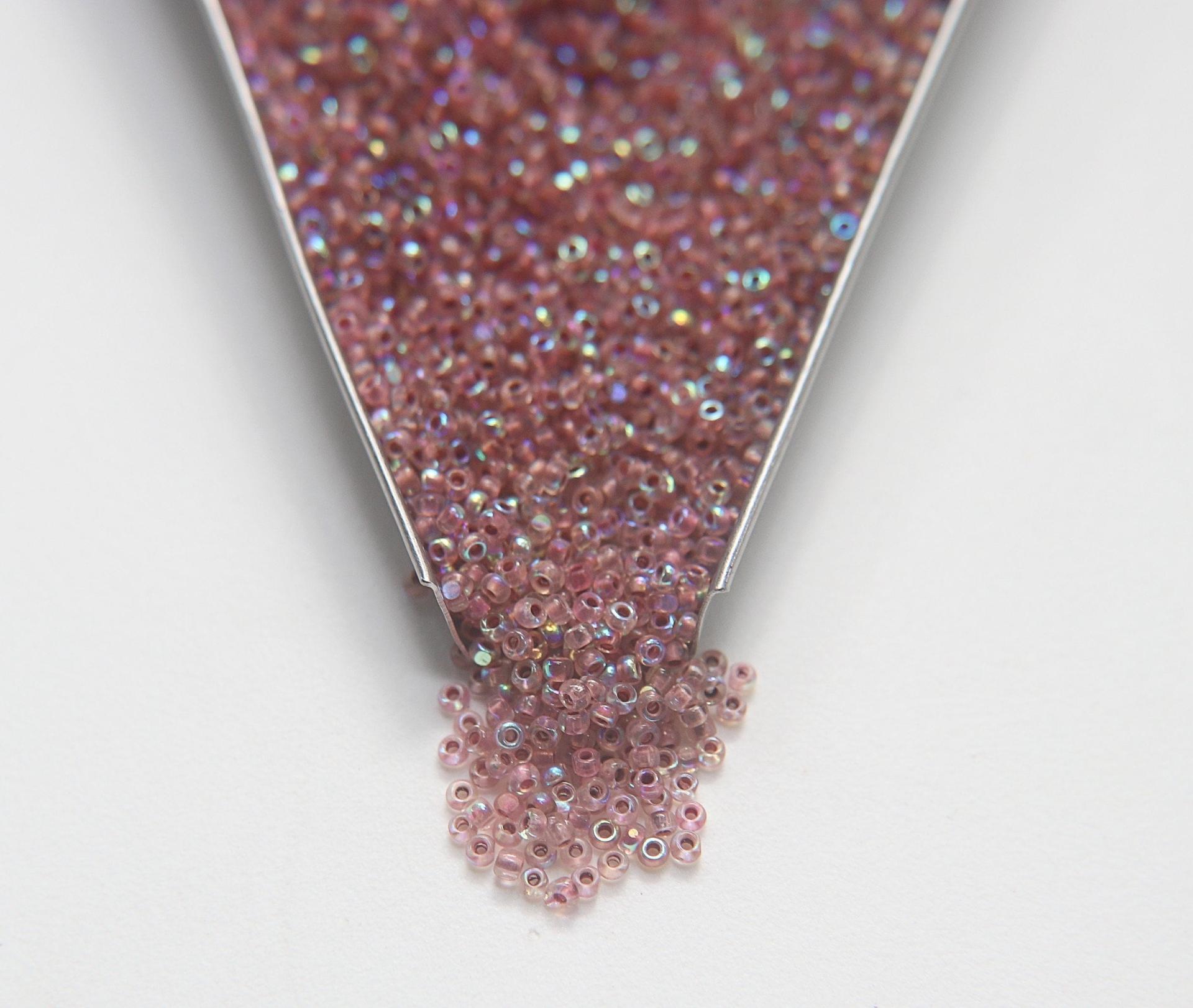11/0 Charlotte true Cut Beads Patina Neon Pink Aurore Boreale 10/20/50/250/500 Grams 1300 Pieces loose beads, embroidery materials