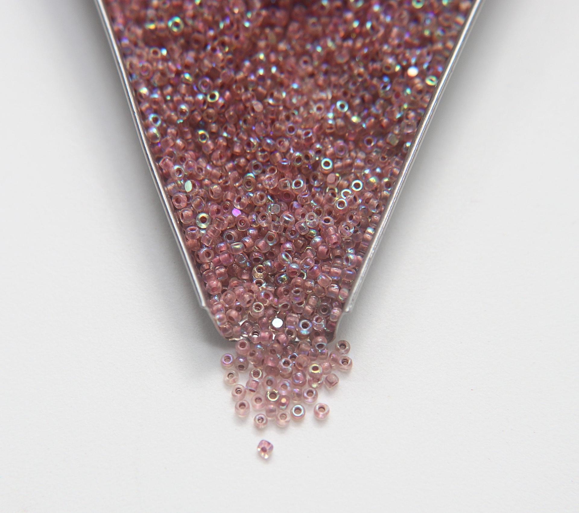 11/0 Charlotte true Cut Beads Patina Neon Pink Aurore Boreale 10/20/50/250/500 Grams 1300 Pieces loose beads, embroidery materials