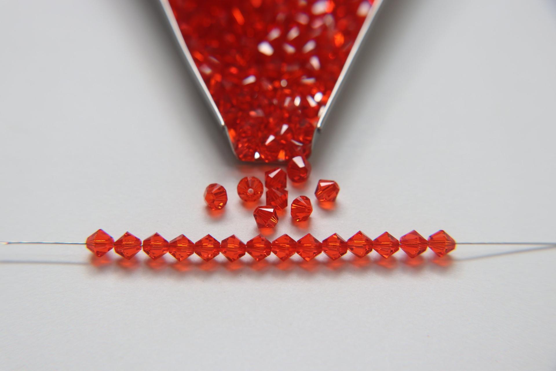 4/5/6 mm Hyacinth Swarovski Bicone beads Cuts 36/72/144/432/720 Pieces jewelry making, embroidery materials, vintage findings