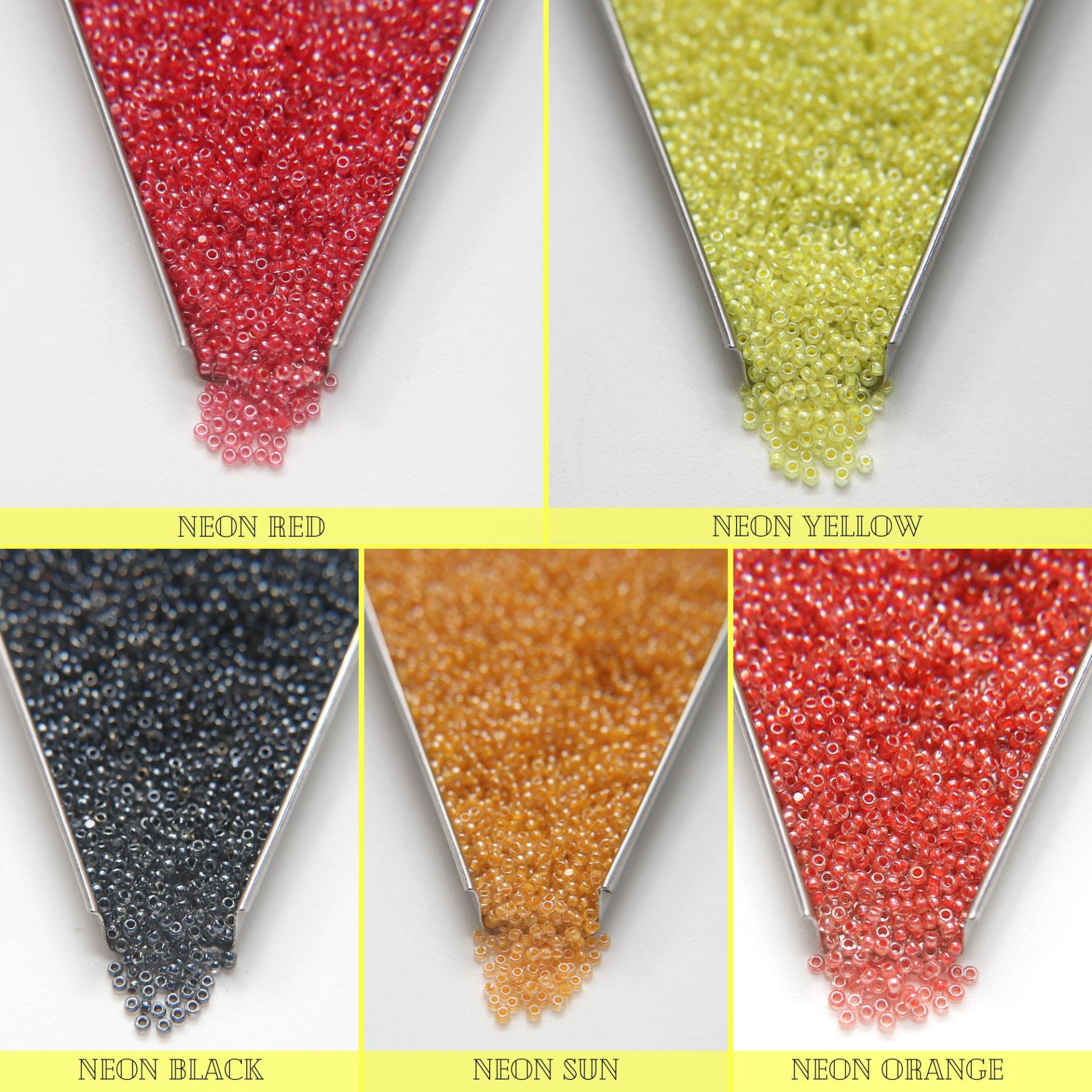 11/0 Charlotte true Cut Beads Crystal Luster Neon Linings Premium Seed Beads Rare Beads jewelry making craft Native Supply