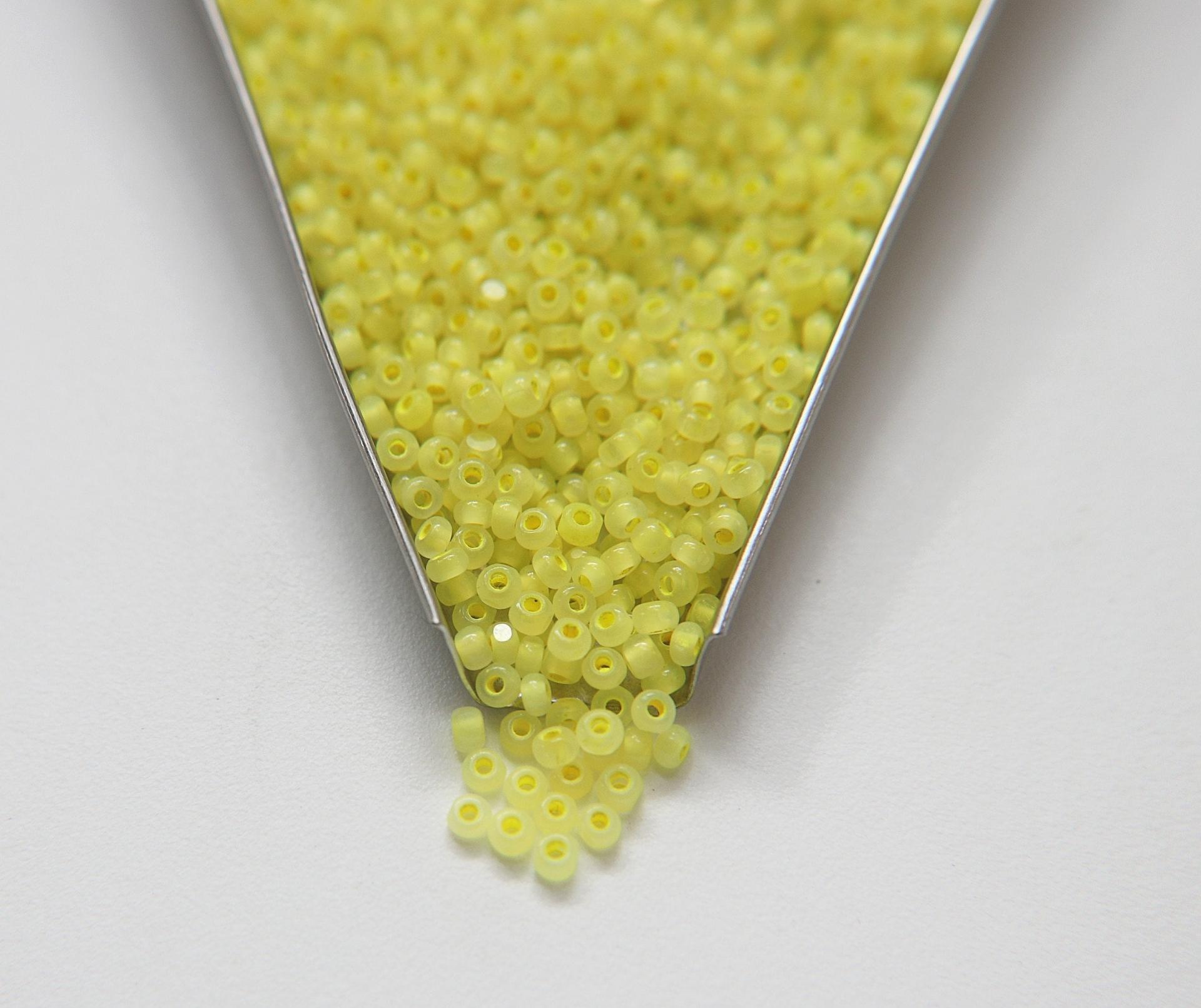 8/0 Charlotte Cut Beads OPAL Neon Linings Grams frosted glass beads jewelry supply native beads embroidery supply