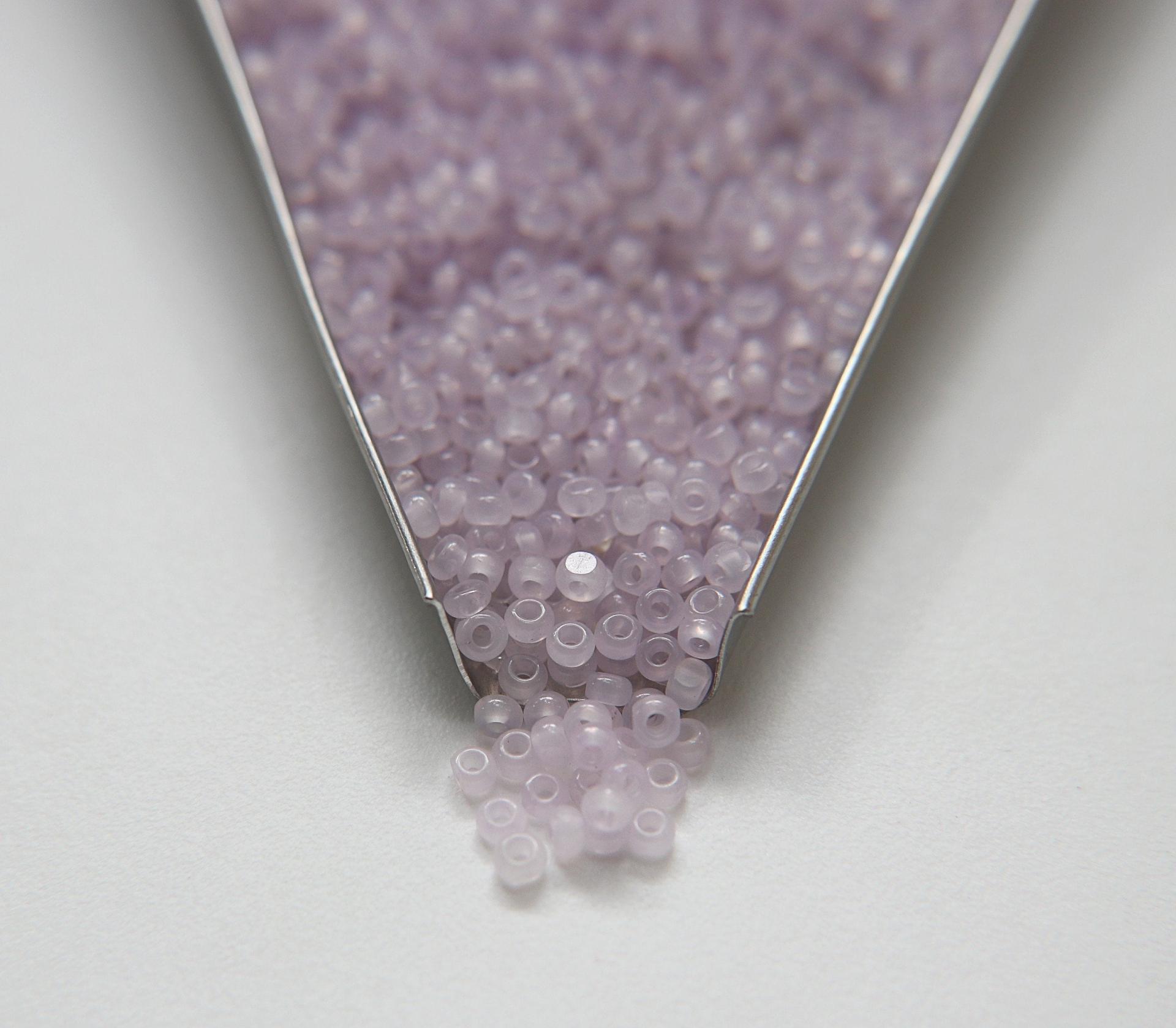 8/0 Truecut Beads Violet Opal glass beads jewelry supply vintage findings craft supply rare materials