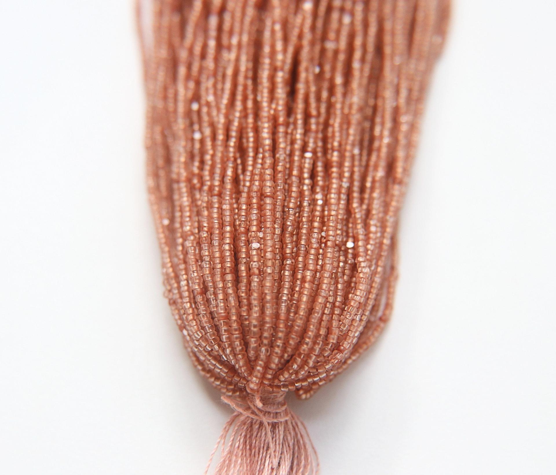 13/0 Hanks Charlotte True Cut Beads Matt Crystal Rose Gold Lined jewellery rare glass beads jewelry supply native beads
