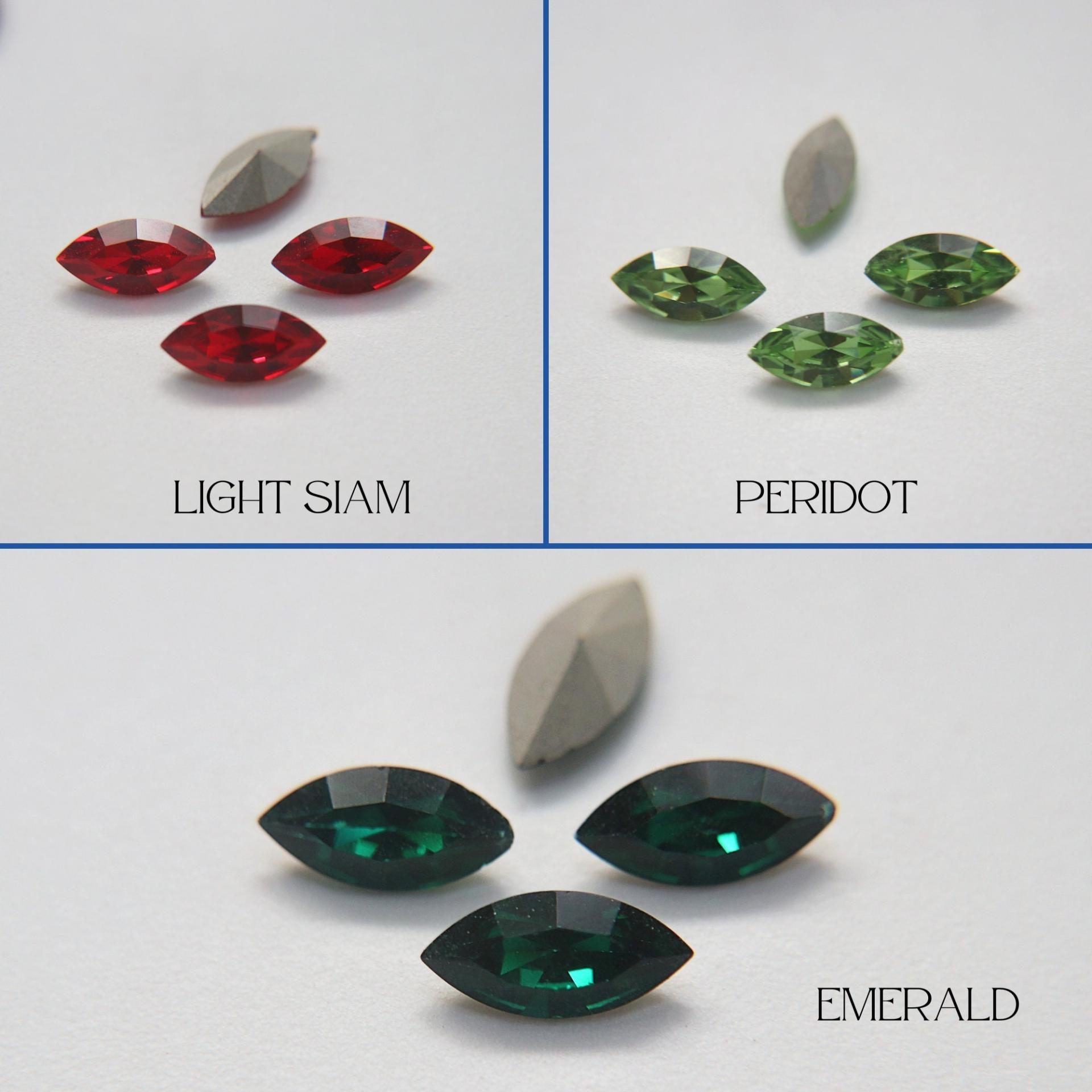 15x7 mm Swarovski fancy Navette Jewery making stones gemstones fancy opal stones