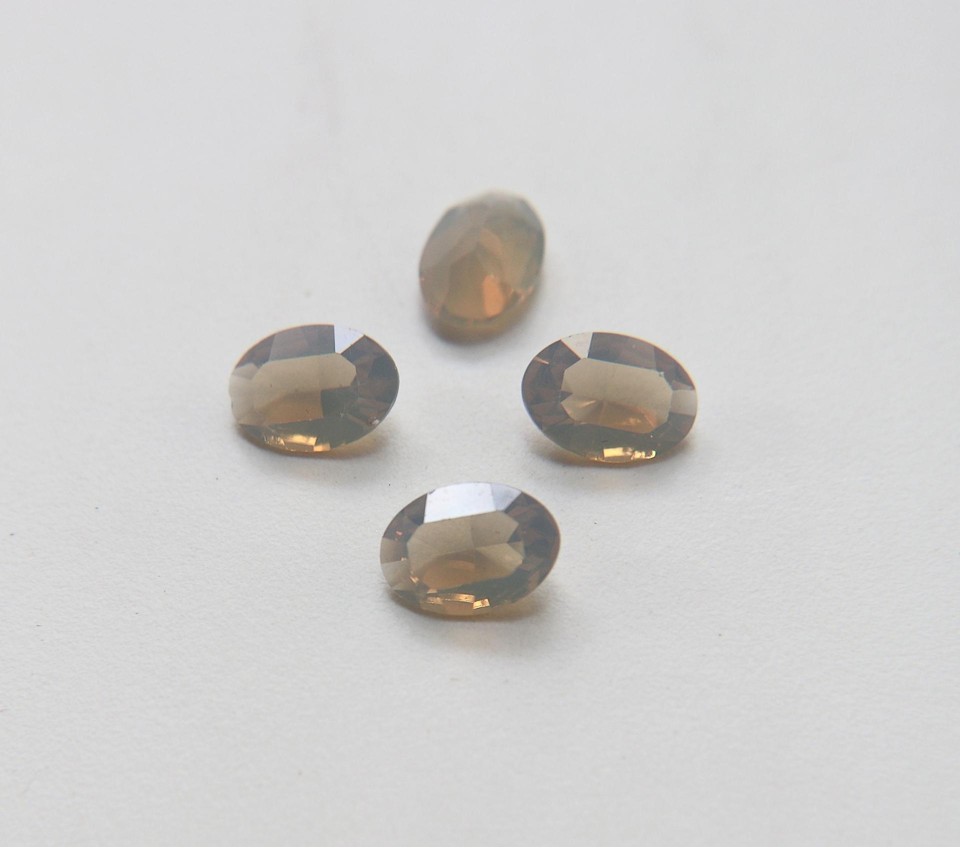 Vintage Swarovski 14x10 mm Crystal Light Grey Opal UNFOILED Oval Shape 4128/4100 Premier Crystal Rhinestones gemstones