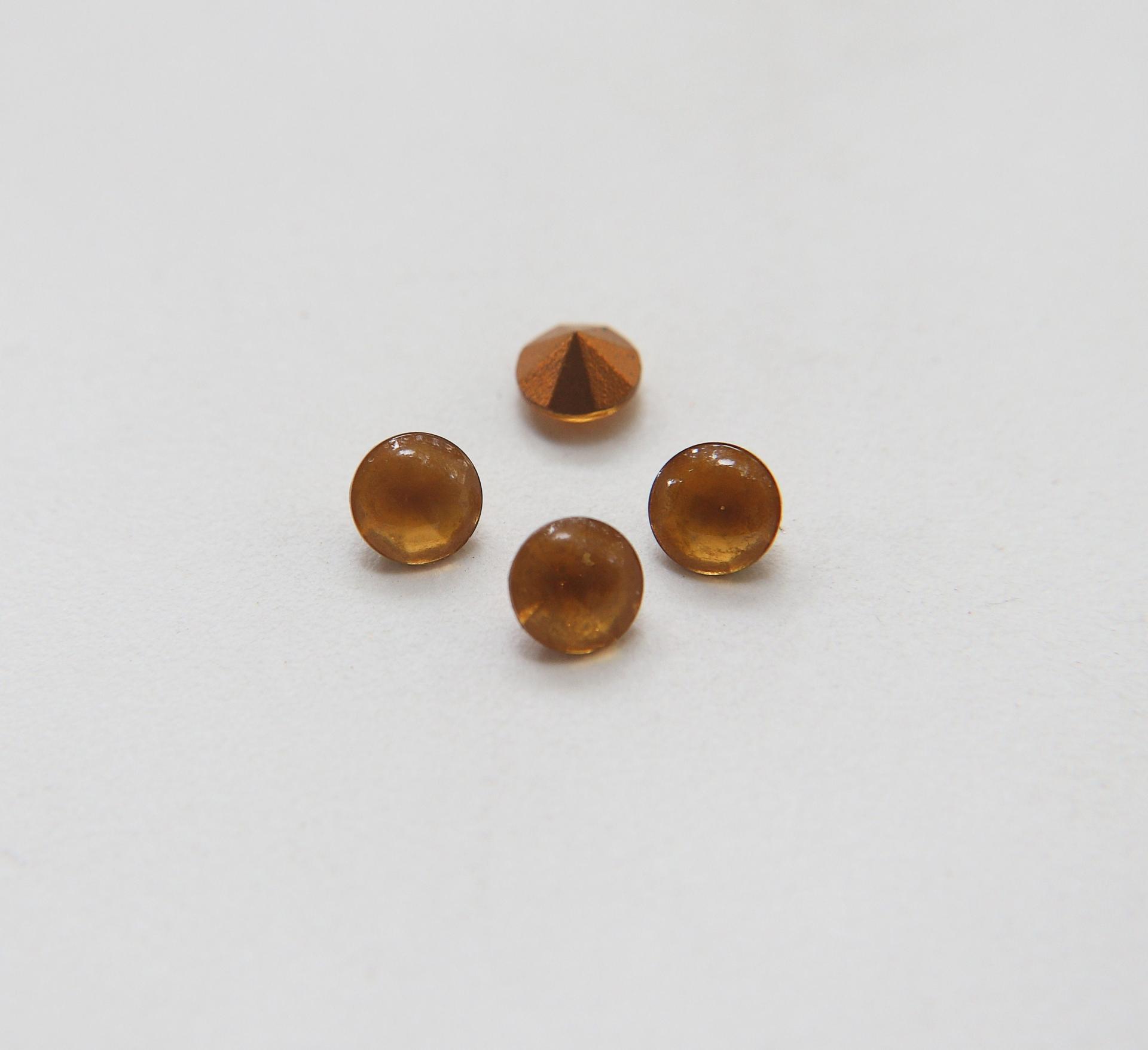 Vintage Swarovski 28ss Cabochon Chaton stones Round stones jewelry making vintage findings