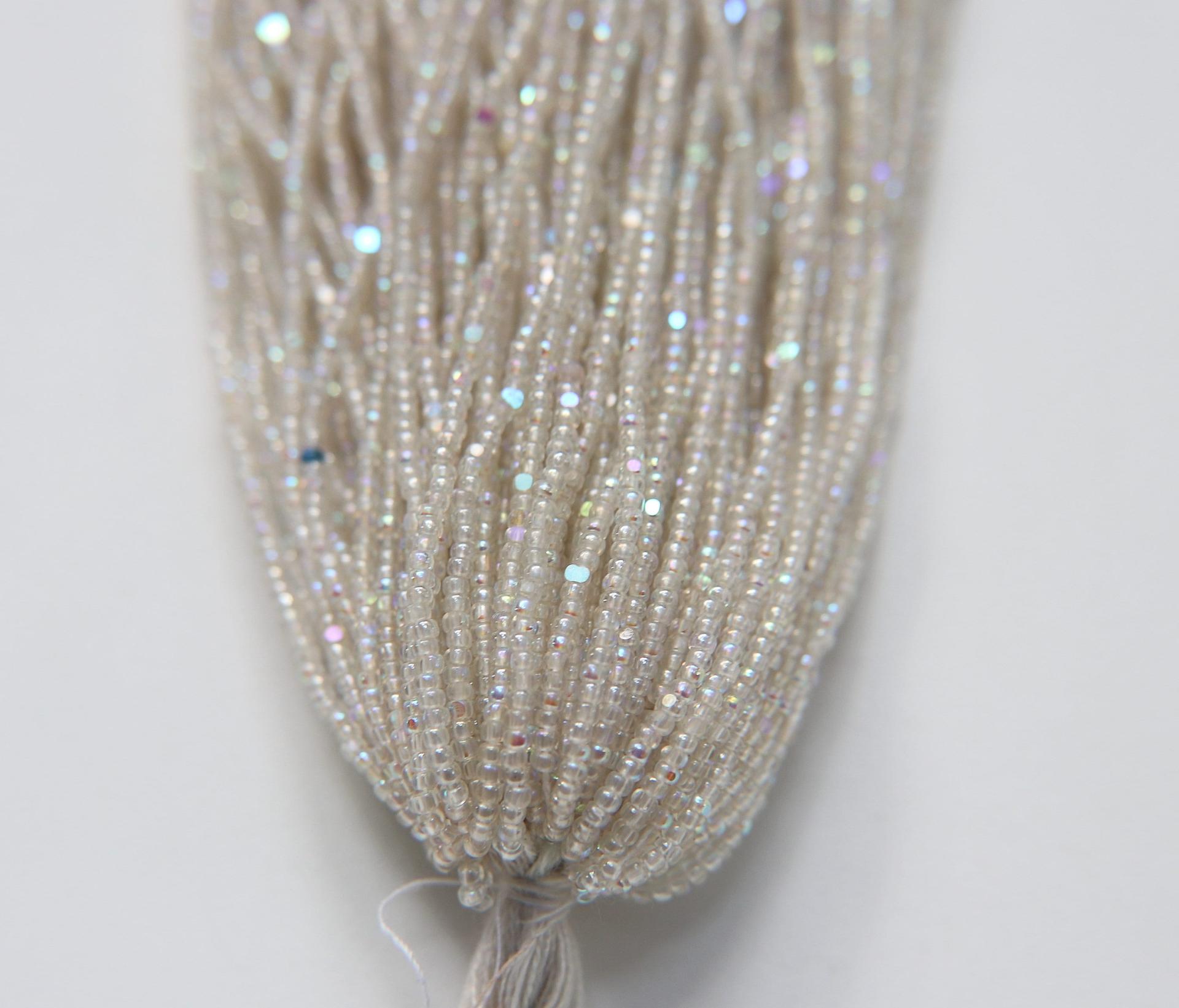 11/0 Hanks Charlotte Cut Beads Patina Crystal Luster Aurore Boreale Hanks PREMIUM SEED BEADS Native Supplies