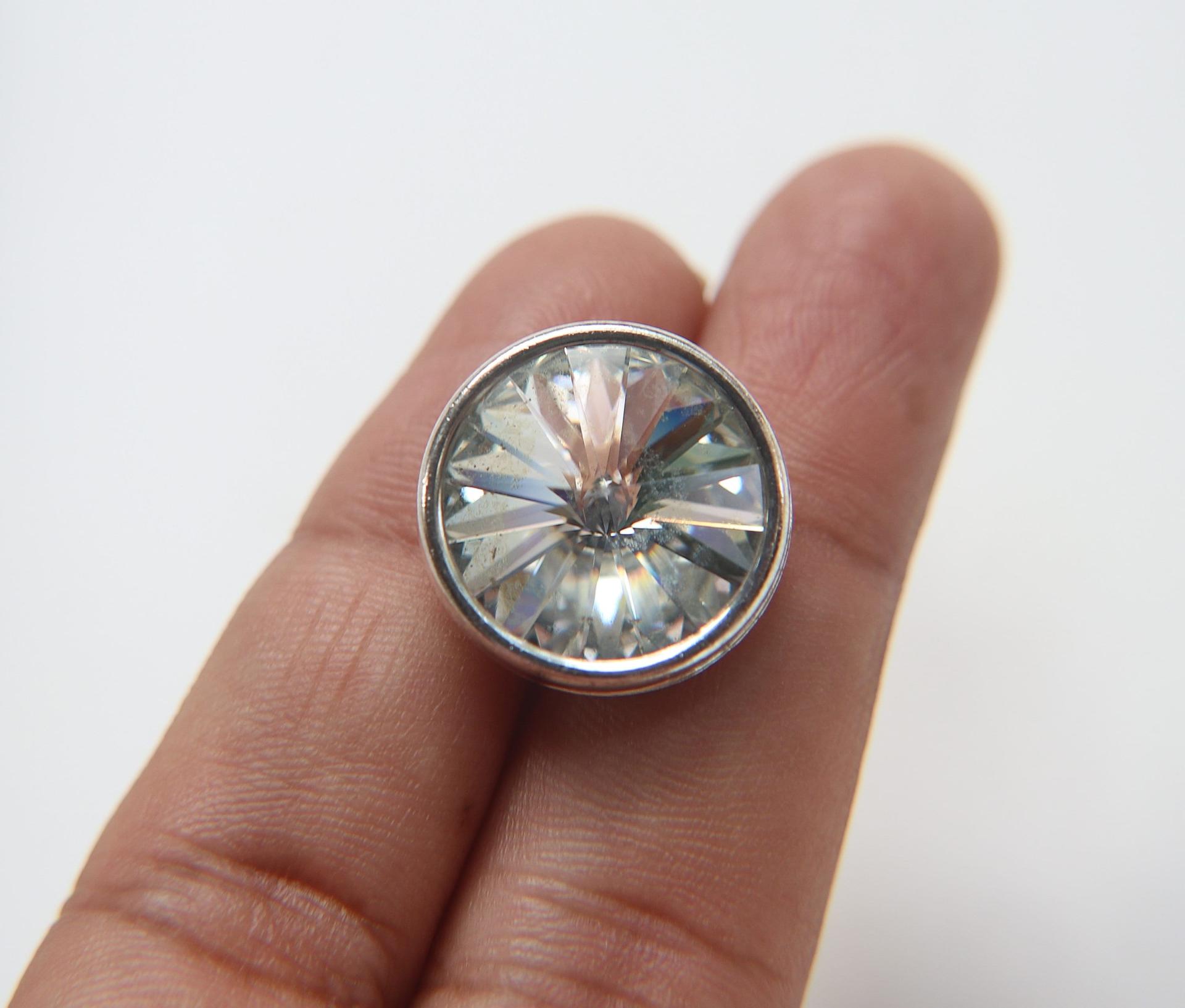 20mm chunky Swarovski Crystaletts Bezel Buttons Swarovski Crystal vintage articles