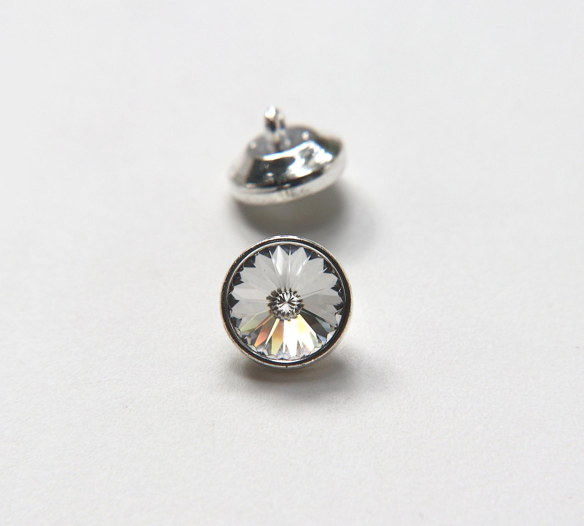 10mm Rare Swarovski Crystaletts Bezel Buttons Swarovski Crystal vintage articles
